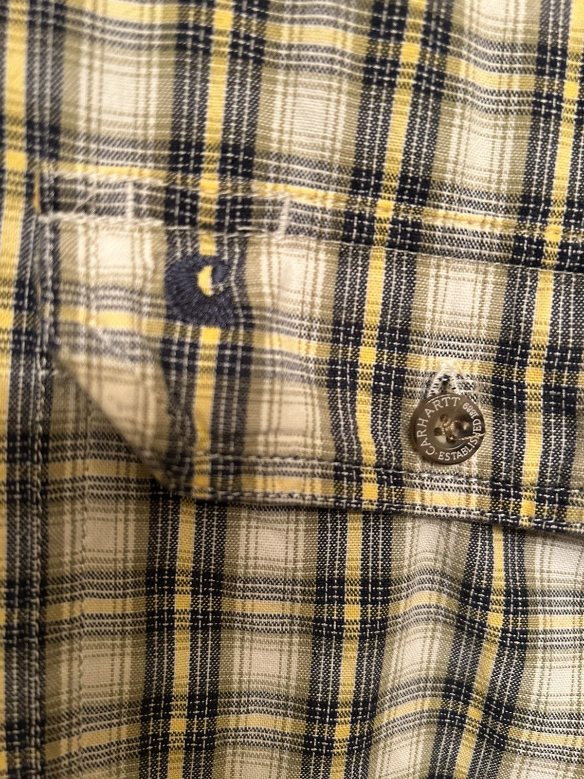 Carhartt Carhartt Plaid Button Down Short Sleeve Shirt Size US XL / EU 56 / 4 - 3 Thumbnail
