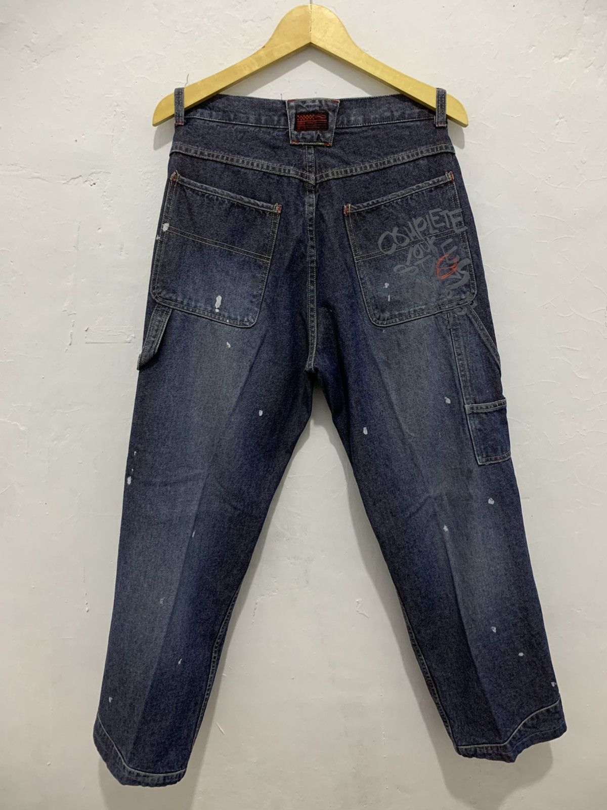 Southpole × Vans 90's Vans 66 Skate Root Carpenter Denim Baggy Jeans Size US 32 / EU 48 - 1 Thumbnail