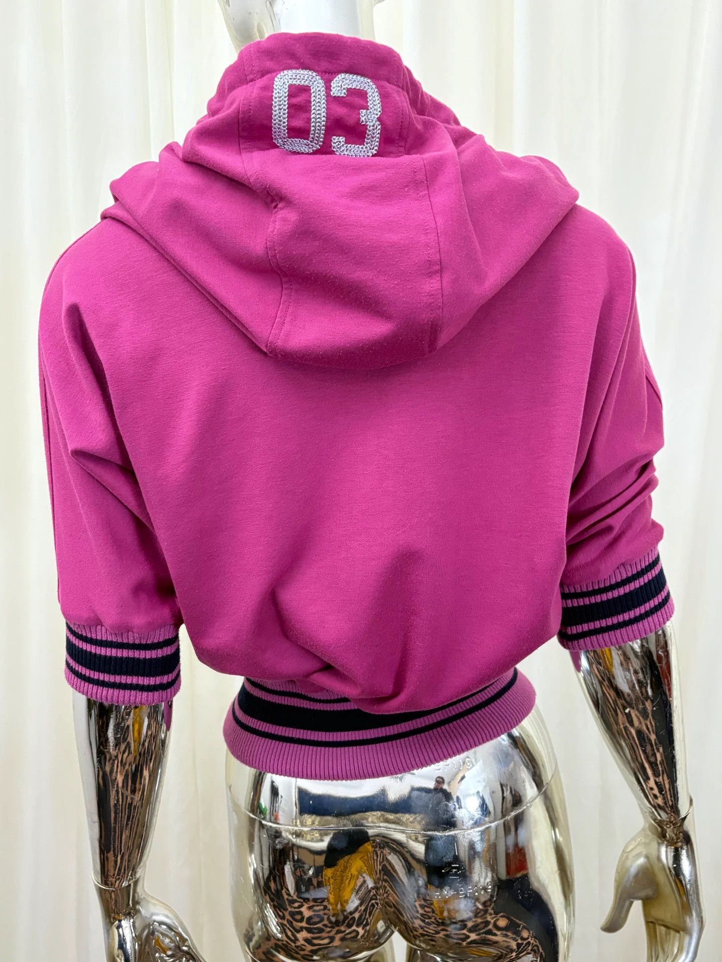 Other lb03 letter embroidery batwing sleeves 7/8 elastic waist tracksuit Size M / US 6-8 / IT 42-44 - 4 Thumbnail