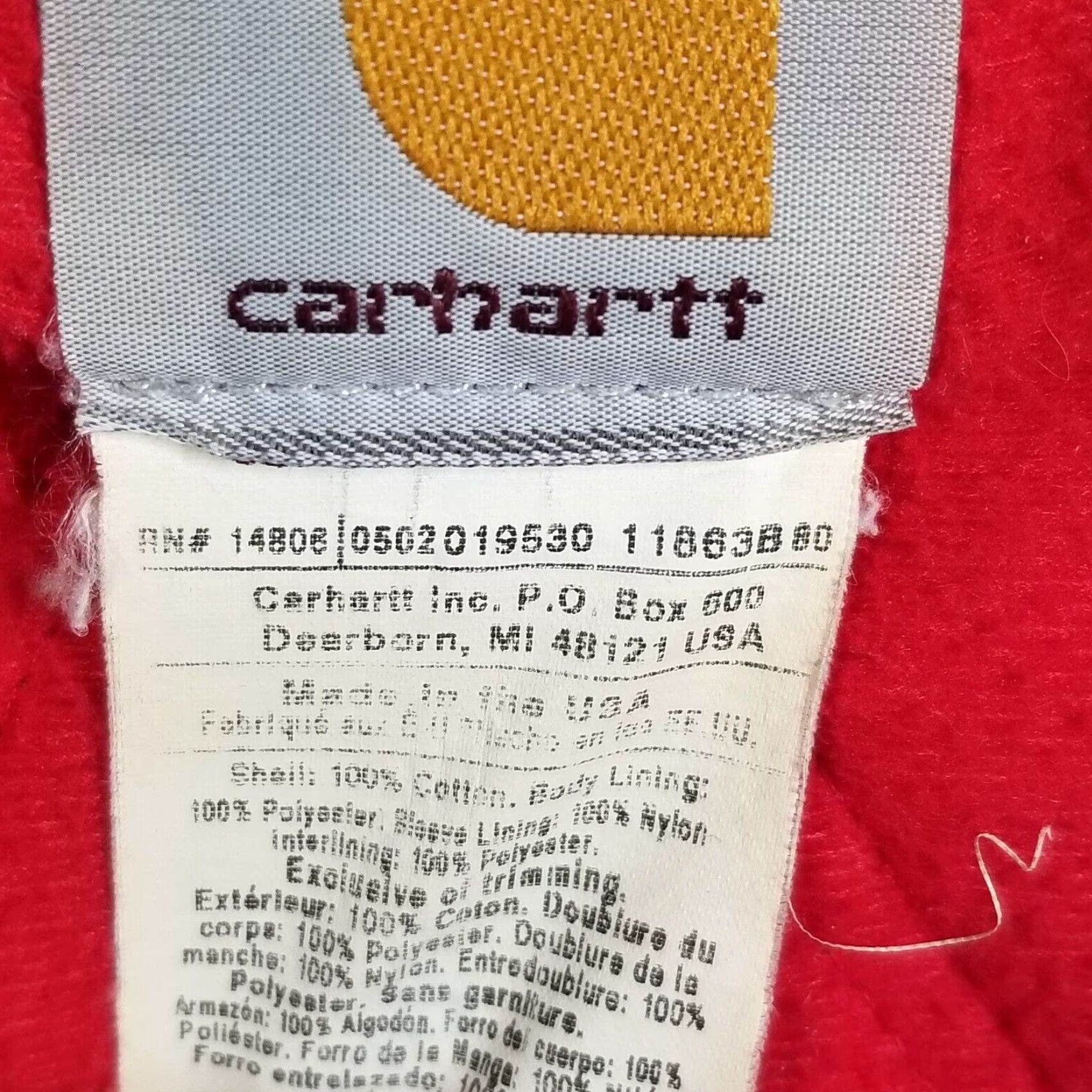 Carhartt VINTAGE Carhartt Jacket Mens Bomber J13 BRN 4XL Brown 90s Workwear Camouflage Not Size US XXL / EU 58 / 5 - 5 Thumbnail
