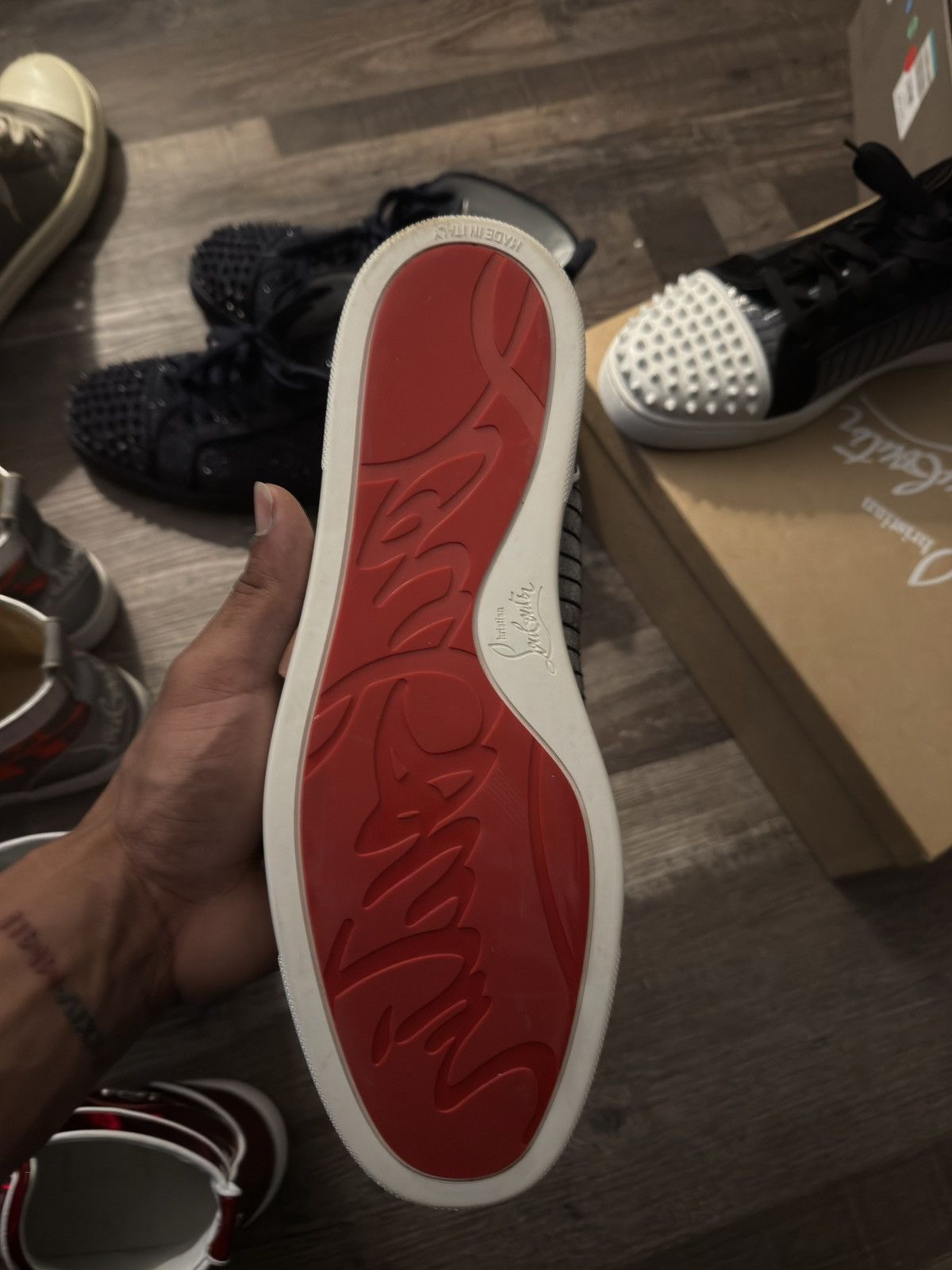 Christian Louboutin Christian Louboutin Red Bottoms🔥 Low Top Size US 11 / EU 44 - 8 Thumbnail