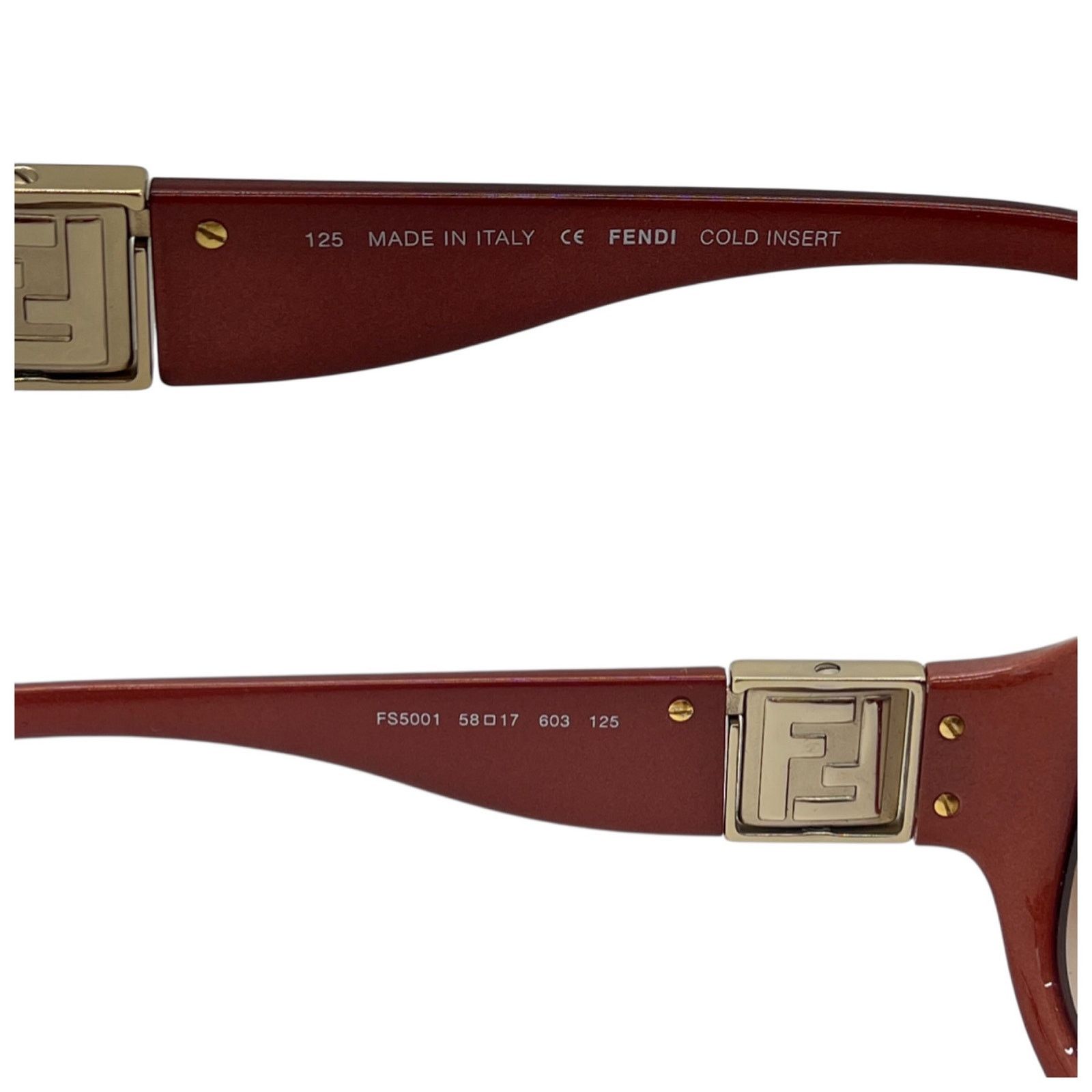 Fendi Fendi Red Sunglasses Size ONE SIZE - 7 Thumbnail