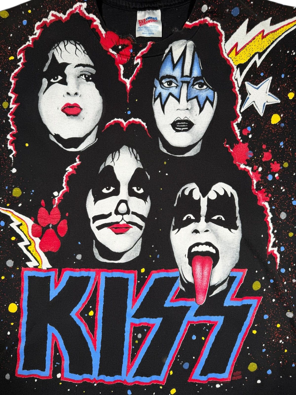 Band Tees Vintage Kiss All Over Print Winterland Graphic Tee Large Size US L / EU 52-54 / 3 - 3 Thumbnail
