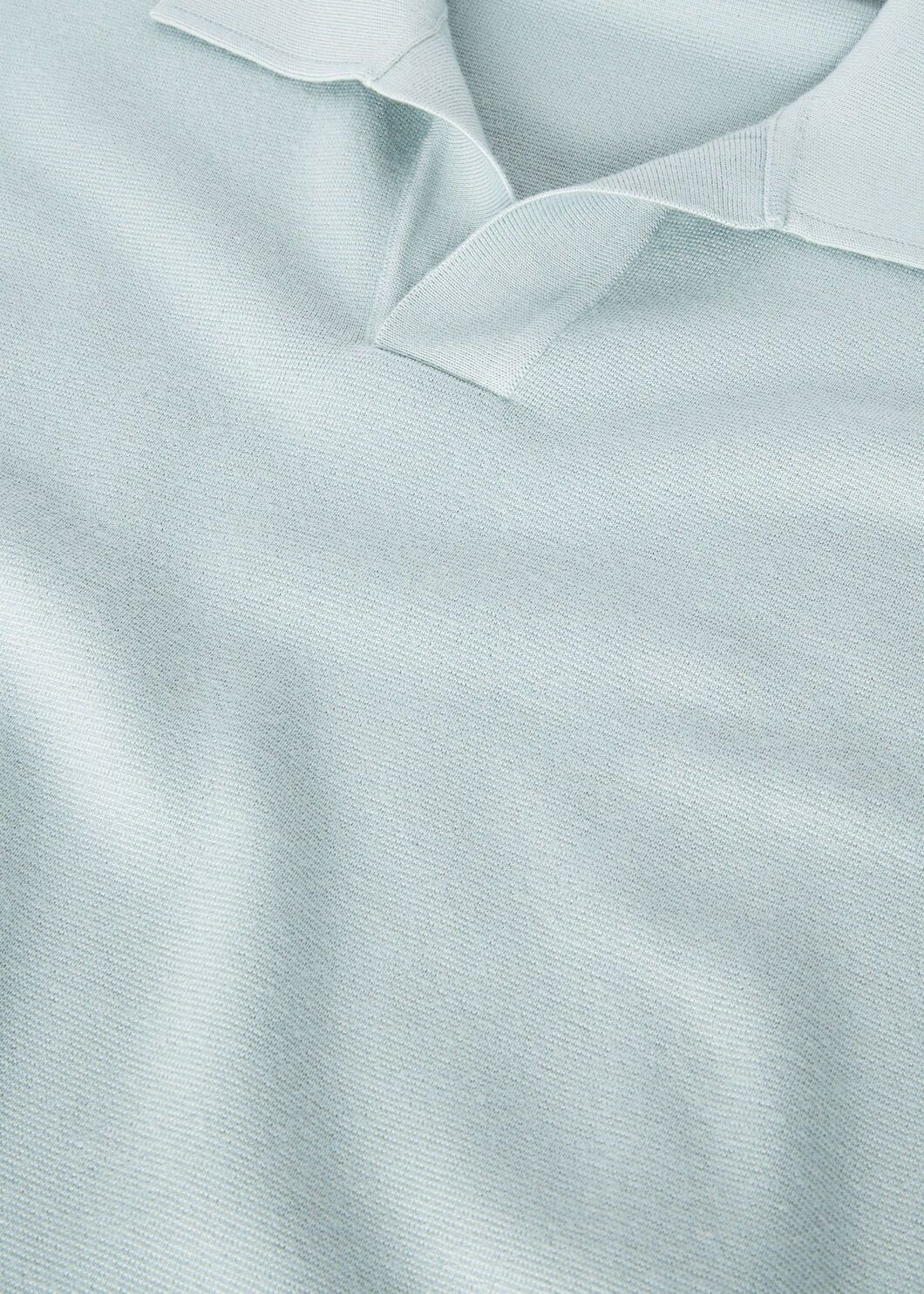 Loro Piana o1w1db10725 FAL5279 Buttonless Polo Shirt in Light Blue Size US S / EU 44-46 / 1 - 6 Thumbnail