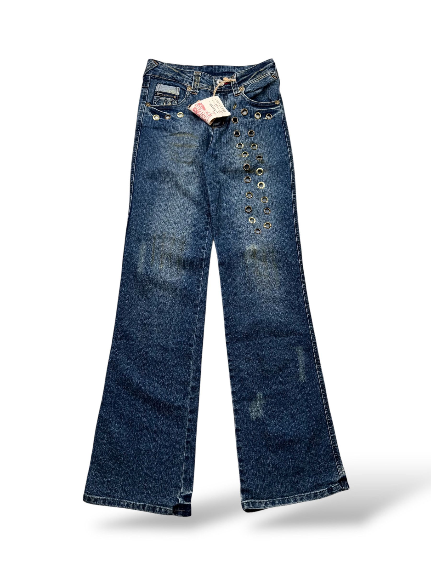 Japanese Brand Vintage Light Flare Jeans W424(V9) Size 25" / US 0 / IT 36 - 1 Thumbnail