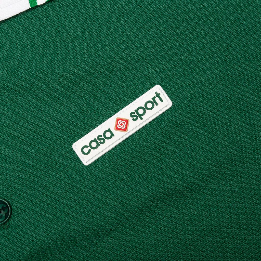 Casablanca o1mle0326 Textured Pique Polo Shirt in Evergreen Size US XXL / EU 58 / 5 - 4 Thumbnail