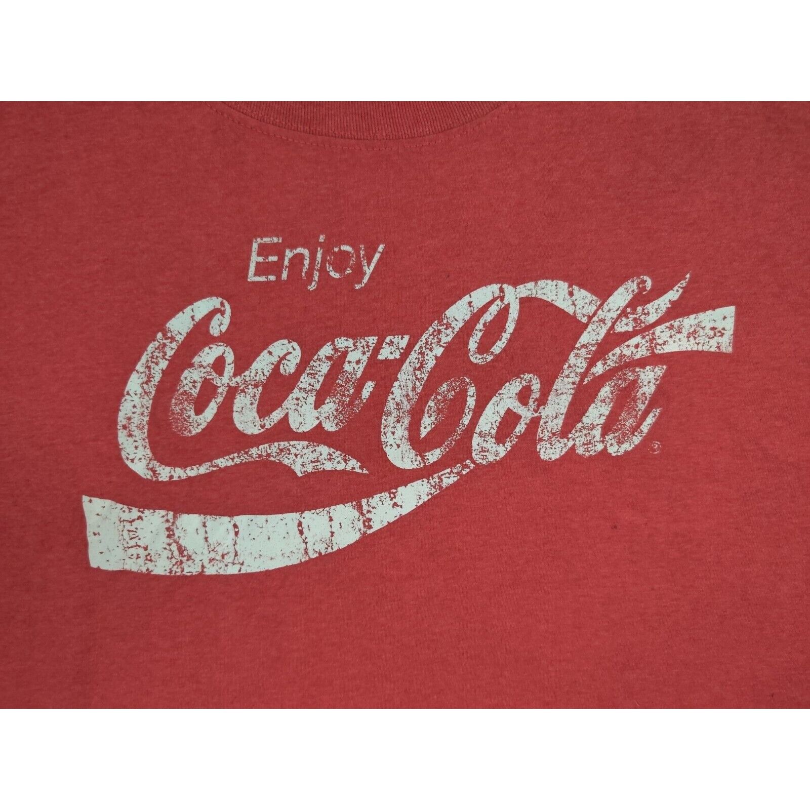 Coca Cola Coca Cola Shirt Adult Mens Large Red White Spell Out Logo Size US L / EU 52-54 / 3 - 2 Thumbnail