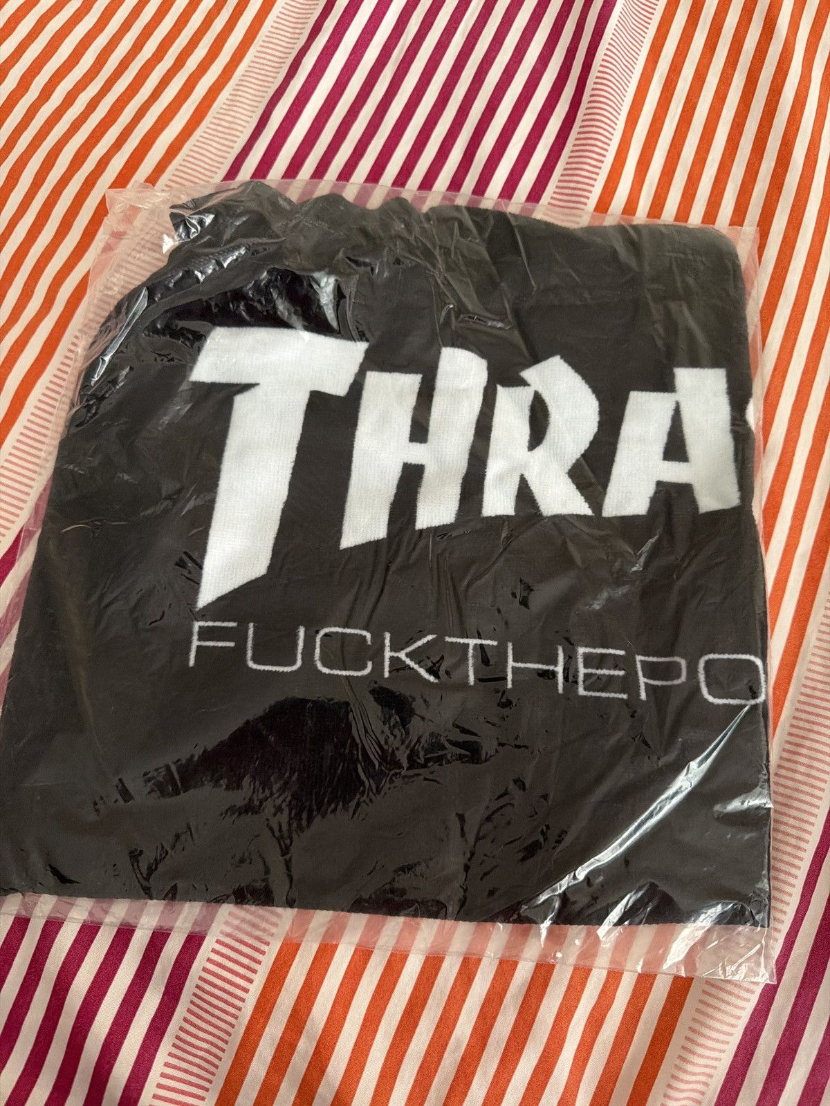 Fuck The Population × Thrasher FTP x Thrasher Hand Towel, DEADSTOCK, NEW IN BAG, RARE Size ONE SIZE - 2 Thumbnail