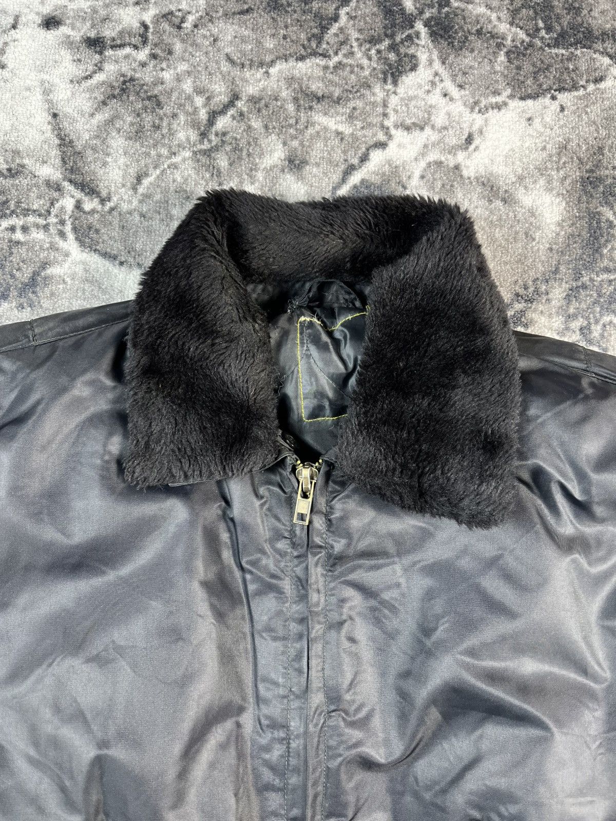 Vintage Vintage Black MA-1 Bomber Jacket Size US XL / EU 56 / 4 - 4 Thumbnail