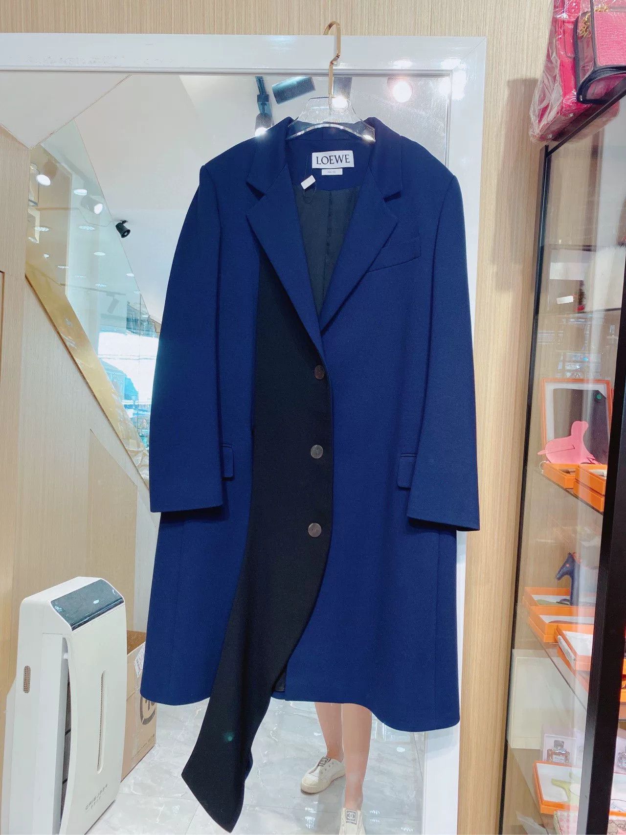 Loewe Loewe Midnight Blue Black Long Coat Size US S / EU 44-46 / 1 - 1 Thumbnail
