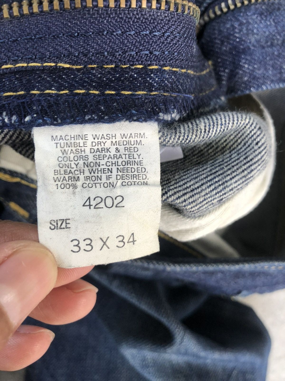 If Six Was Nine Japanese Lee Flared Jeans Distressed Denim Size US 32 / EU 48 - 19 Thumbnail