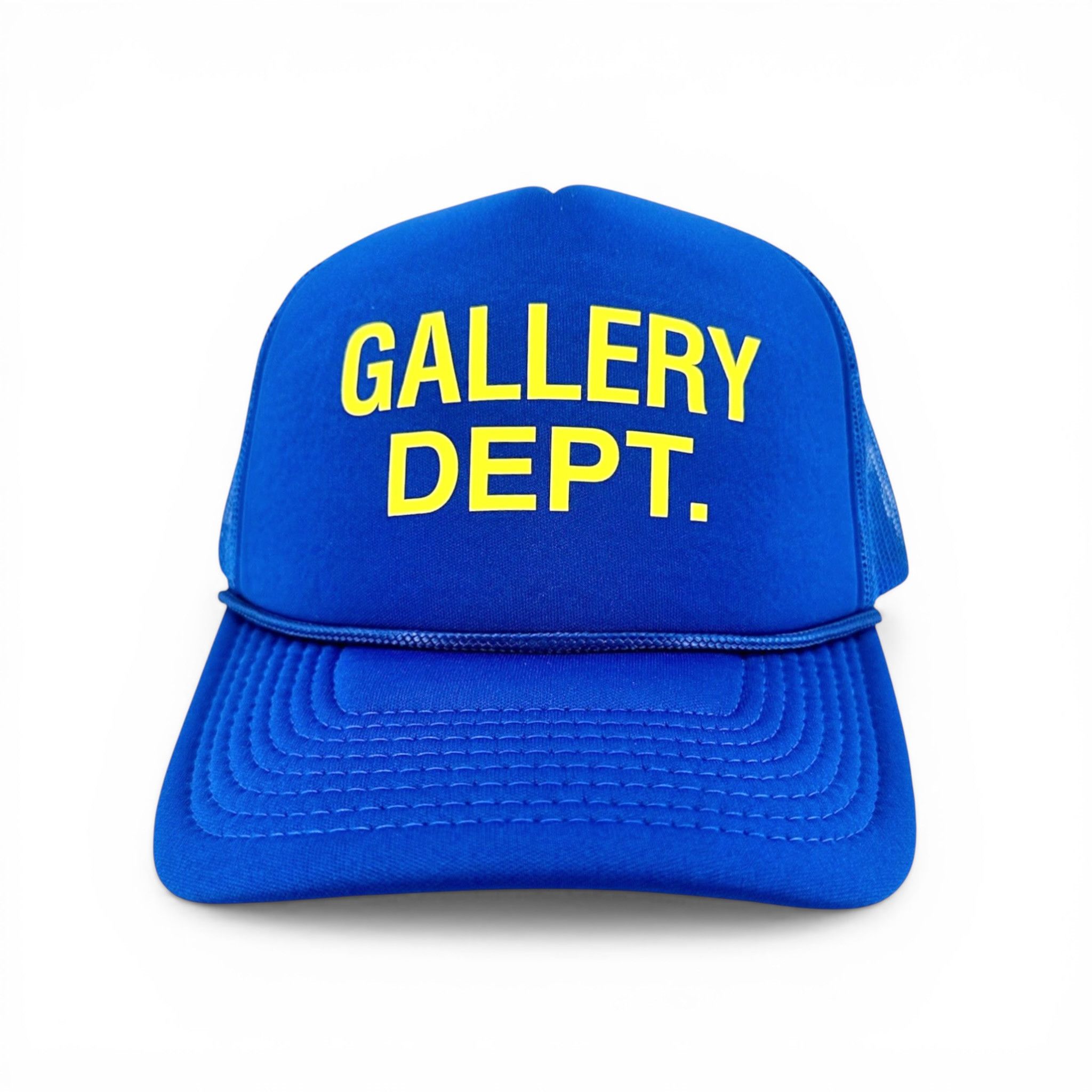 Gallery Dept. Gallery Department Logo Trucker Hat Blue Yellow Size ONE SIZE - 1 Thumbnail