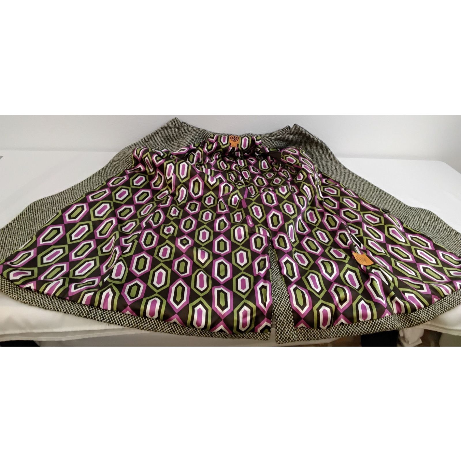 Tory Burch Tory Burch Pea Coat Women's 6 Green 100% Wool Silk Vintage Size M / US 6-8 / IT 42-44 - 7 Thumbnail