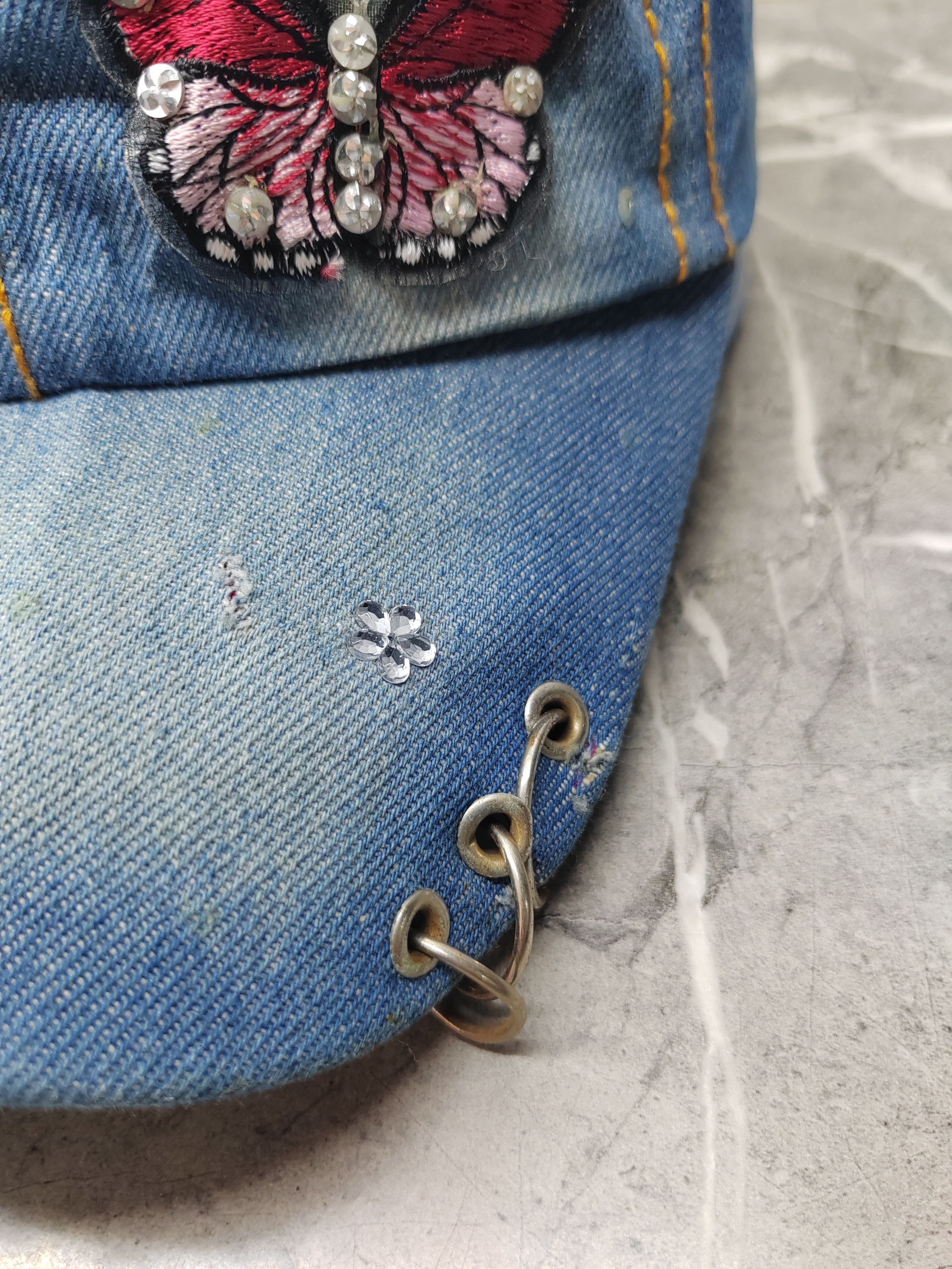 Japanese Brand Vintage Handmade Punk Distressed Style Cap Hat Size ONE SIZE - 4 Thumbnail