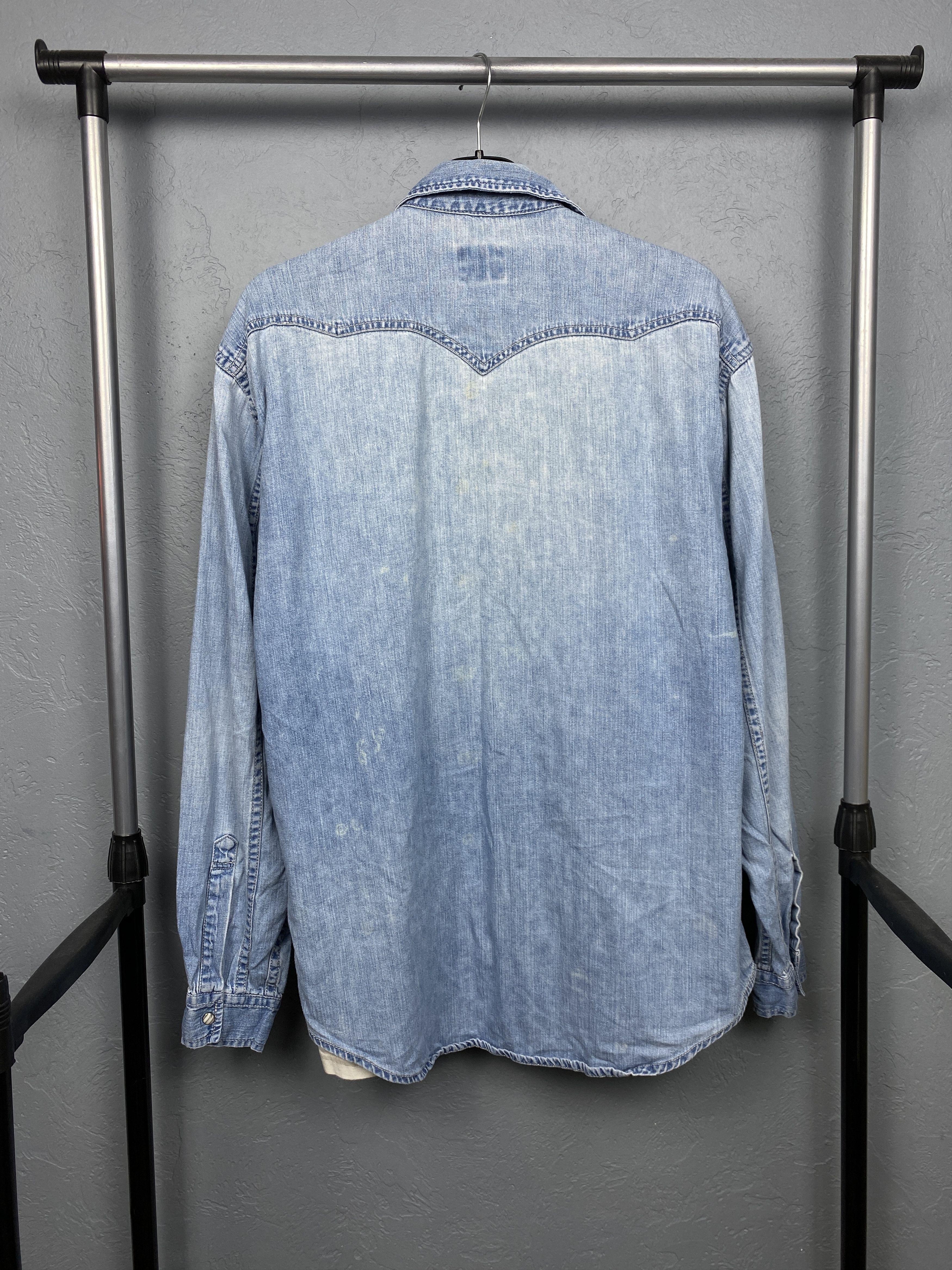 Levi's Levi's 90s Vintage Mens Long Sleeve Denim Shirt Size US L / EU 52-54 / 3 - 9 Thumbnail