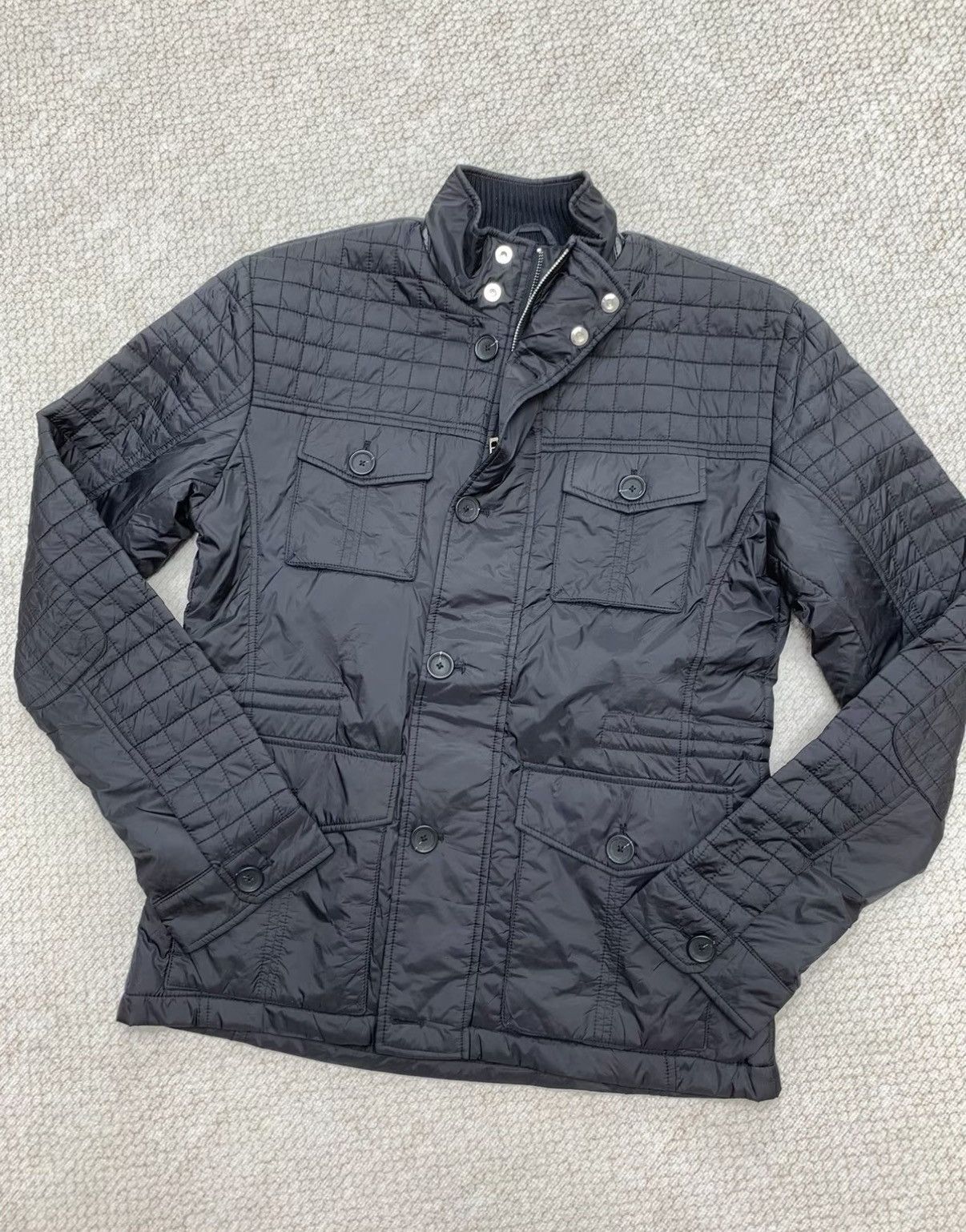 Z Zegna ZEGNA Square Quilted Stand Collar Business Down Jacket Size US M / EU 48-50 / 2 - 3 Thumbnail