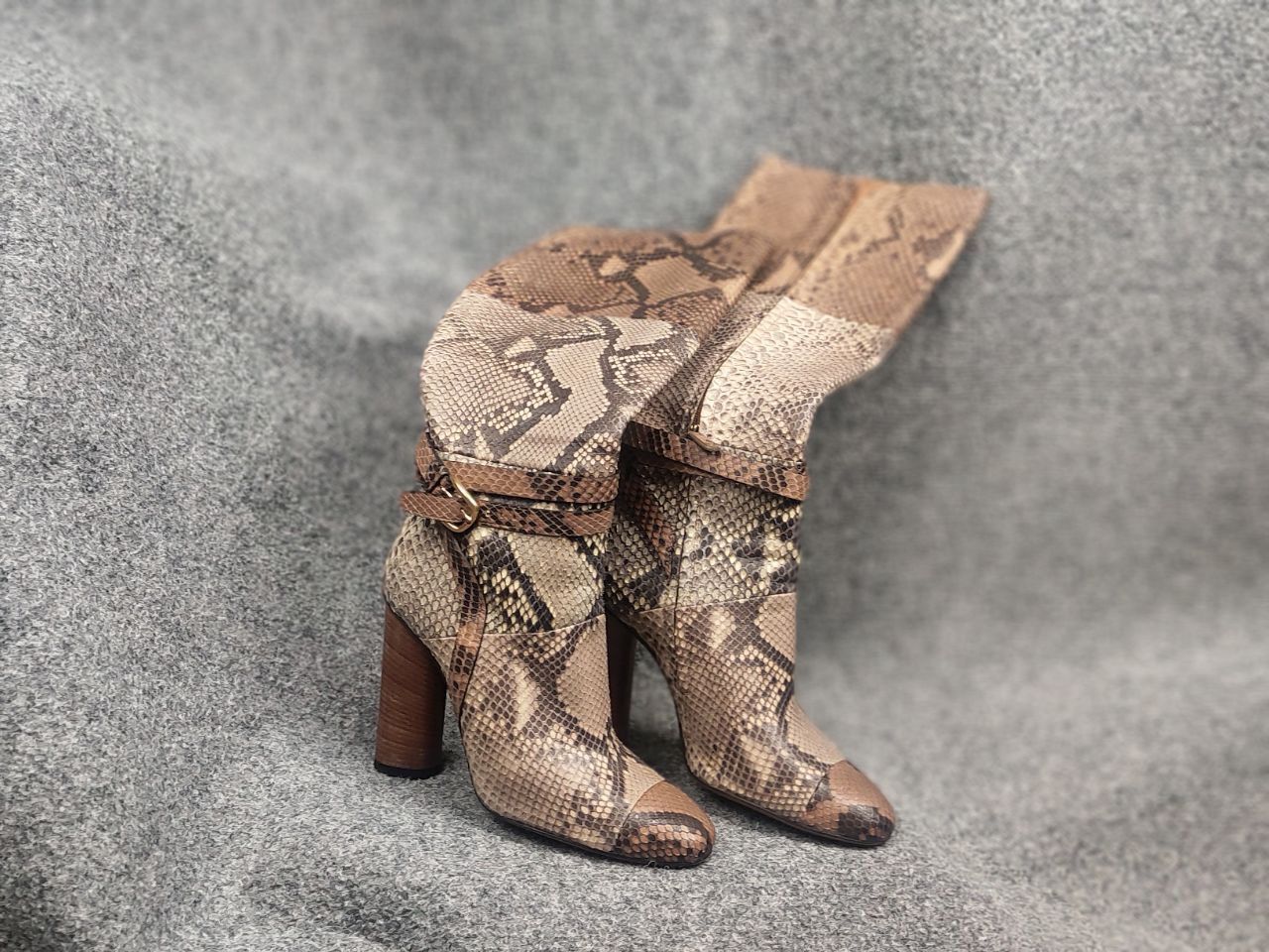 Gucci Gucci Authentic Python Snake Horsebit Knee Zip High Boots Size US 9.5 / IT 39.5 - 23 Thumbnail
