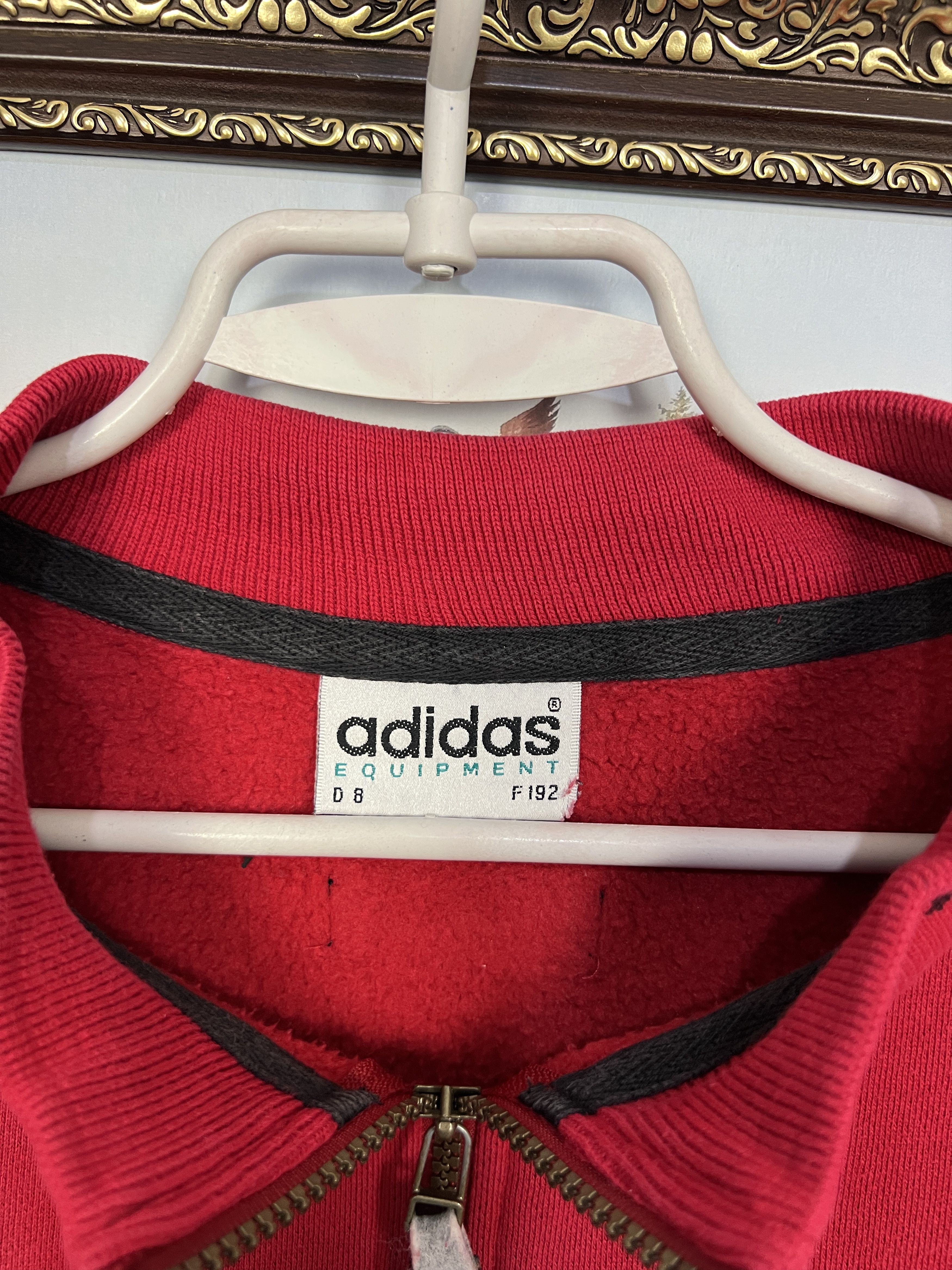 Adidas Vintage 90's Adidas Equipment Red Sweatshirt Mens Crewneck Size US XL / EU 56 / 4 - 8 Thumbnail