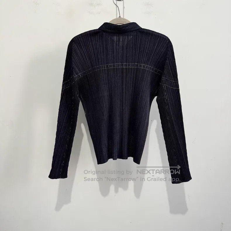 Issey Miyake Issey Miyake Black Shirt Size L / US 10 / IT 46 - 2 Thumbnail
