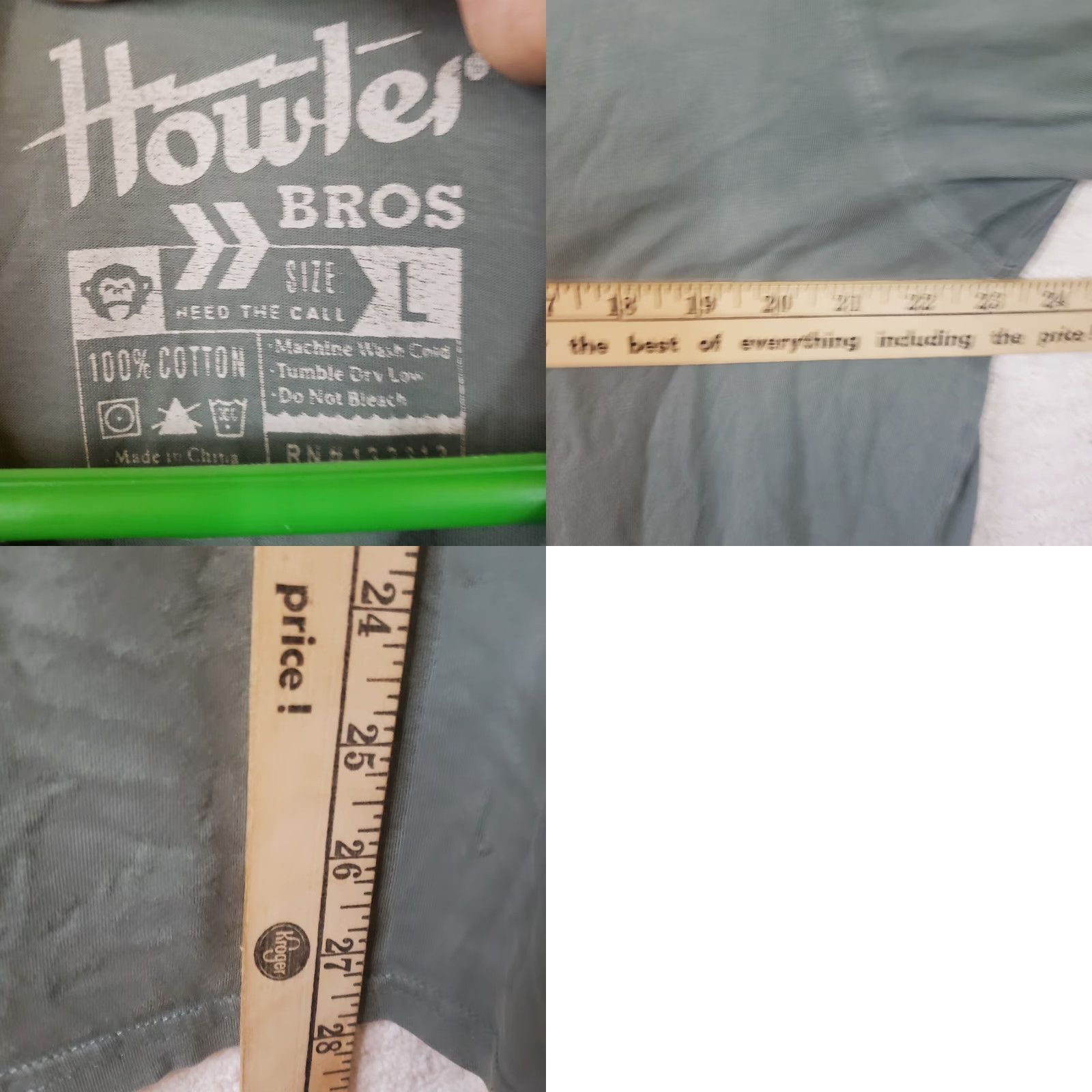 Howler Brothers Howler Brothers Shirt Mens Large Green Graphic Fish Logo Monkey Summer Tee Size US L / EU 52-54 / 3 - 9 Thumbnail