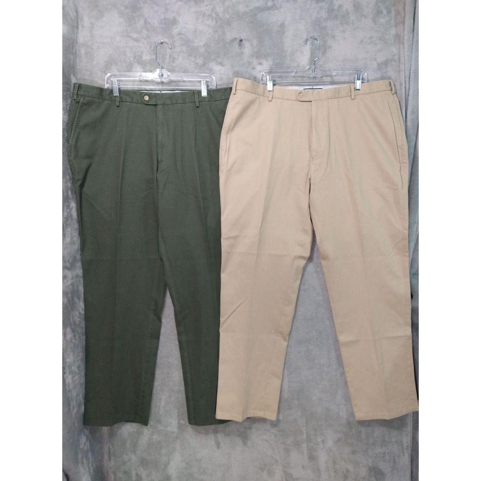 Peter Millar Peter Millar Pants Mens 42x32 Raleigh Washed Twill Flat Front Straight Chino Beige 42 Regular Size Type Pants Mens Size US 42 / EU 58 - 4 Thumbnail