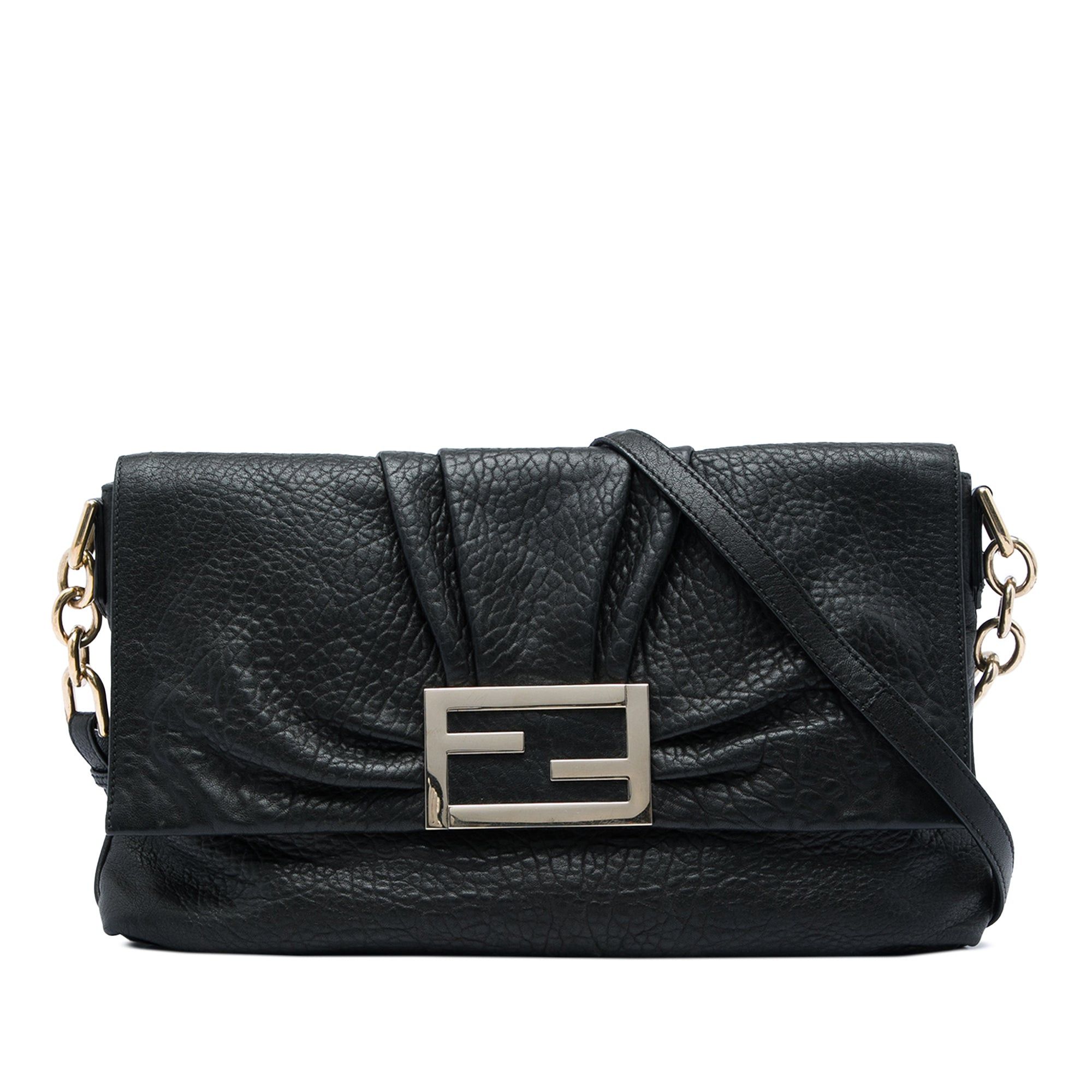 Fendi Crinkled Lambskin Mia Flap Crossbody Size ONE SIZE - 1 Thumbnail