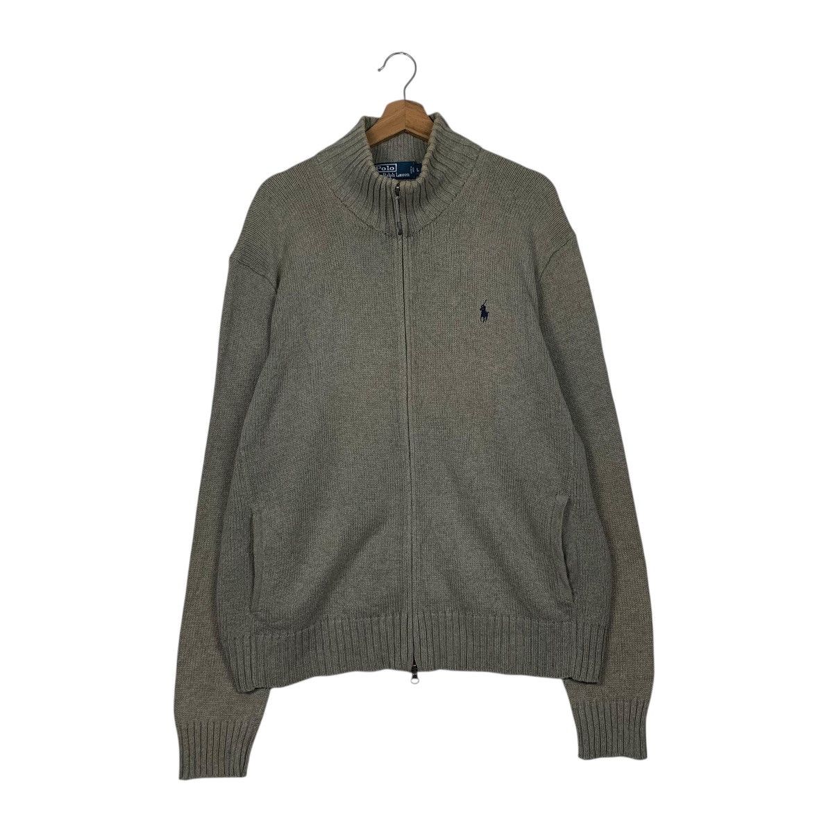Polo Ralph Lauren Vintage Polo Ralph Lauren Zipper Sweater Size US L / EU 52-54 / 3 - 1 Thumbnail