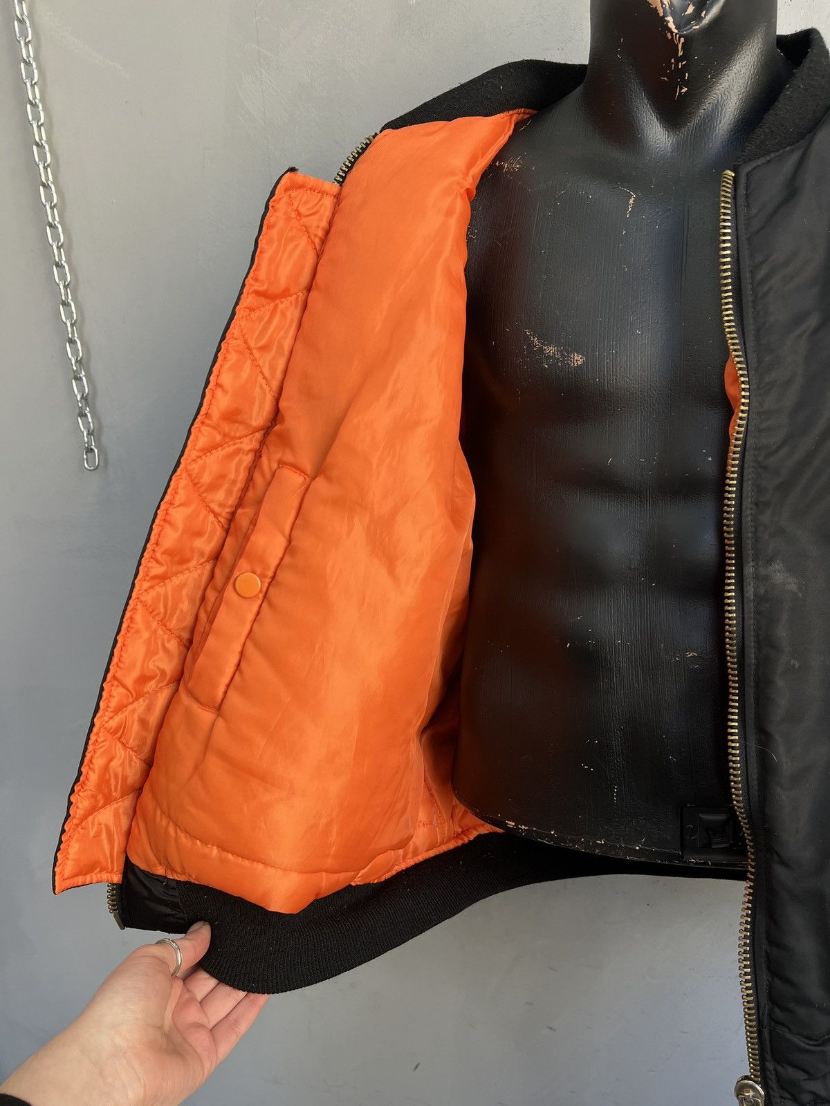 Alpha Industries Vintage Black MA1 Bomber Jacket Military kanye west style Size US M / EU 48-50 / 2 - 13 Thumbnail
