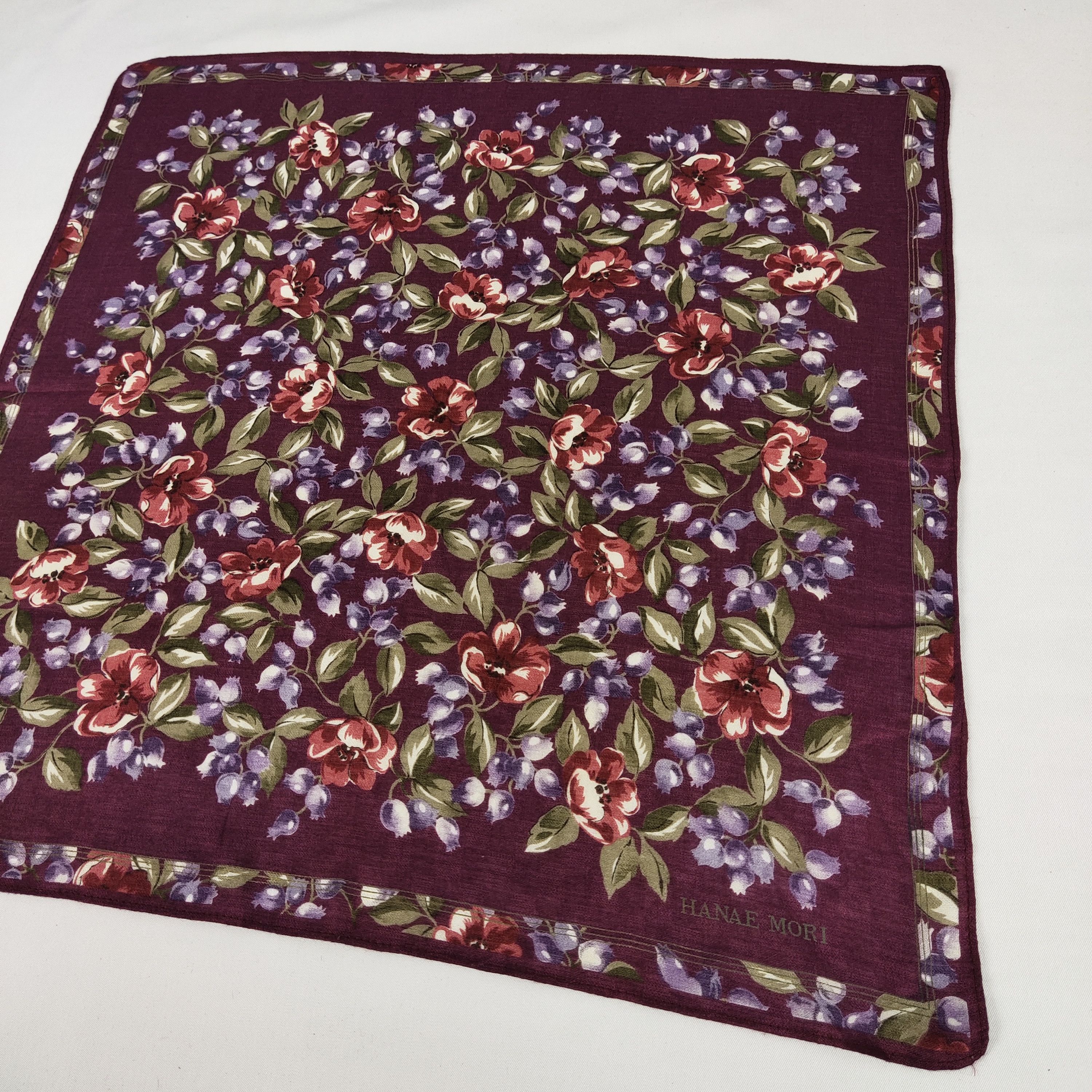 Hanae Mori Hanae Mori Handkerchief / Neckerchief / Bandana FZ710 Size ONE SIZE - 4 Thumbnail
