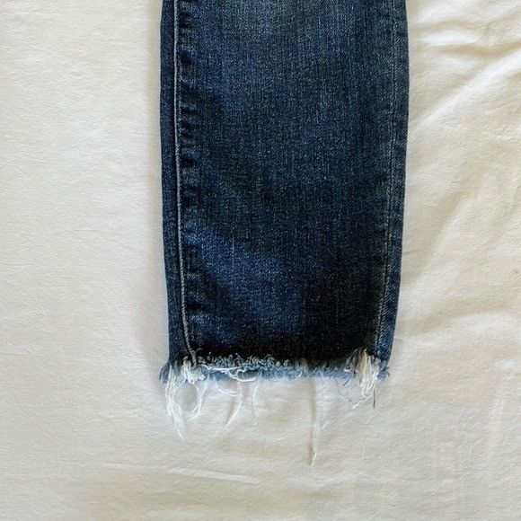 MOTHER Mother Looker Ankle Fray Jeans Size 24" / US 00 / IT 34 - 2 Thumbnail