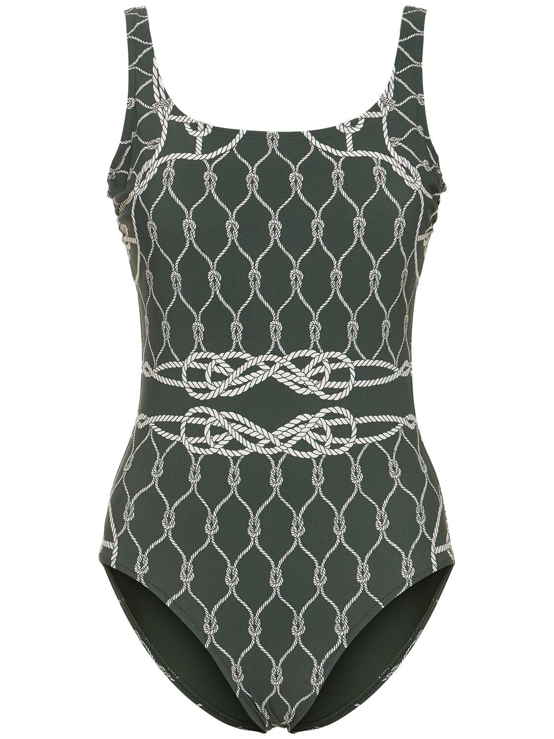 Tory Burch o1s22i1n1024 Floreale Floral Bodysuit in Green Size S / US 4 / IT 40 - 1 Thumbnail