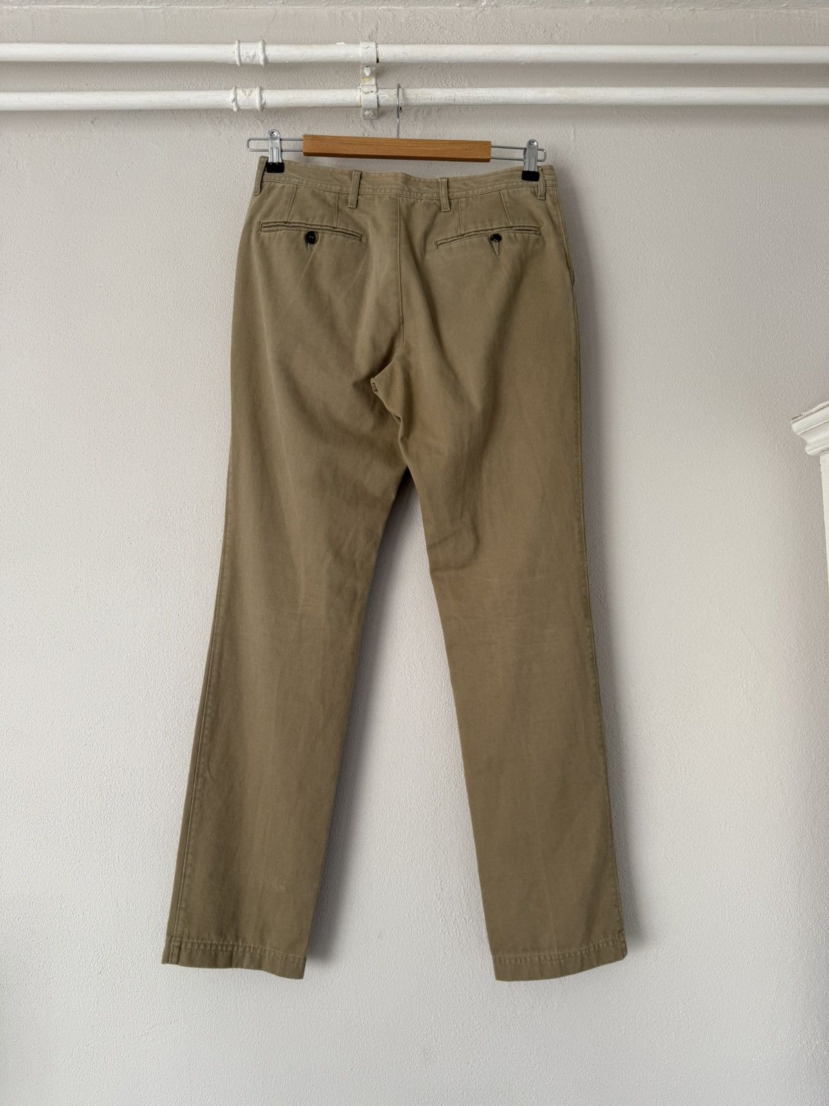 Dries Van Noten Khaki Twill Trousers Size US 32 / EU 48 - 2 Thumbnail