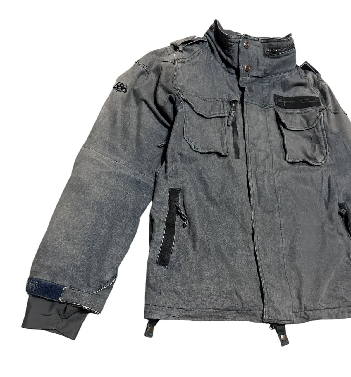 Japanese Brand Trashed Vintage 686 Jacket Zipper Ups Sun Faded Size US M / EU 48-50 / 2 - 2 Thumbnail