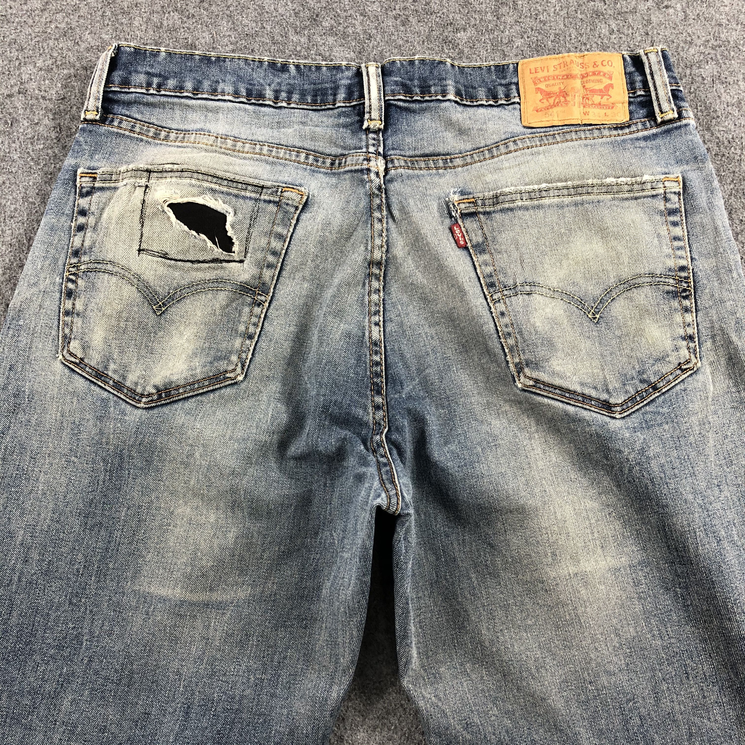 Levi's Vintage Blue Wash Levis 541 Jeans-J1682 Size US 35 - 4 Thumbnail