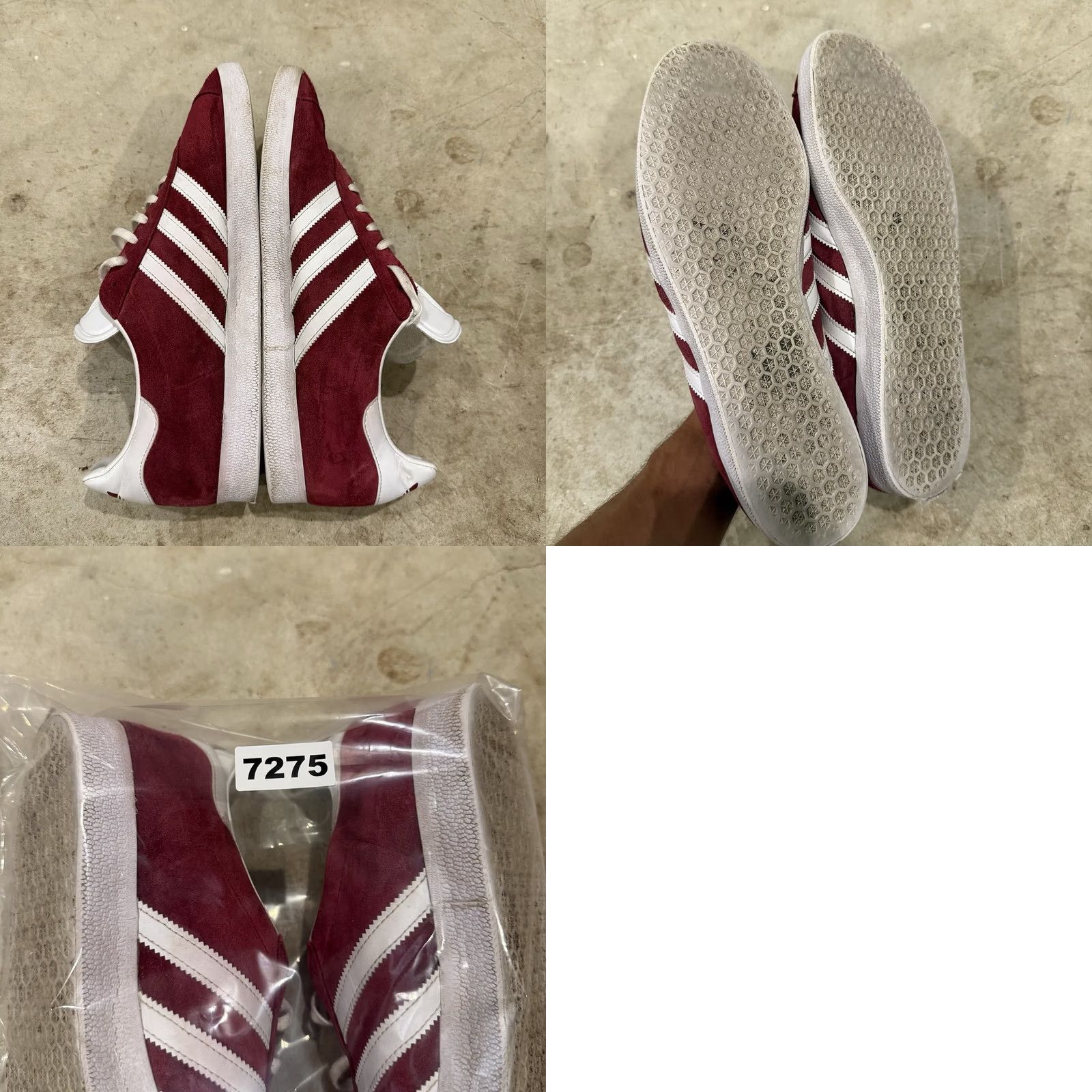 Adidas ADIDAS Gazelle Collegiate Suede Sneaker Men Size 13.5 Burgundy White Sole B41645 Size US 14 / EU 47 - 8 Thumbnail
