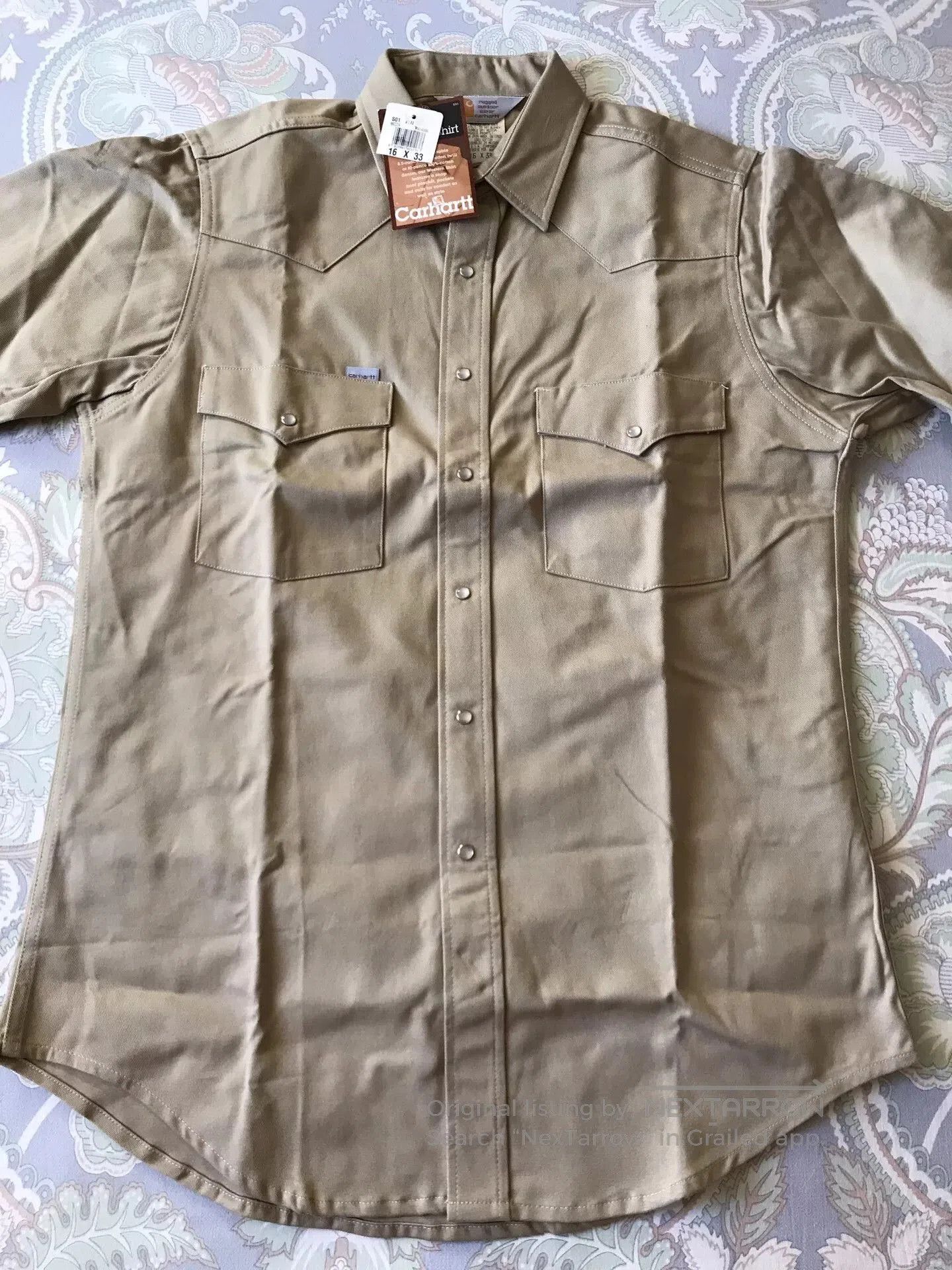 Carhartt Carhartt S01 KHI 16×33 Western Shirt. Size US M / EU 48-50 / 2 - 3 Thumbnail