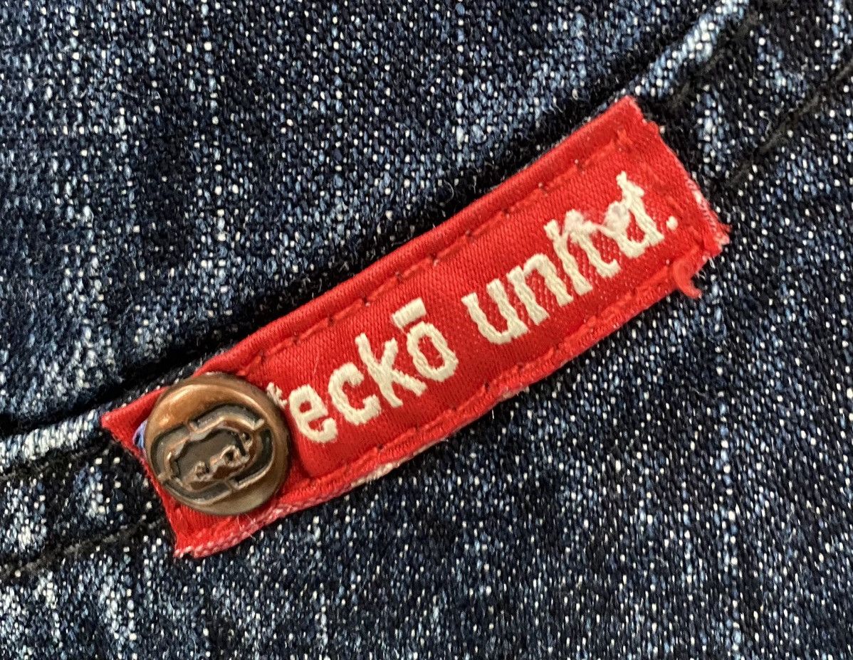 Ecko Unltd. Rare Ecko Unltd Dugout Logo Deep Pocket Baggy Jeans Sz 35 Size US 35 - 4 Thumbnail
