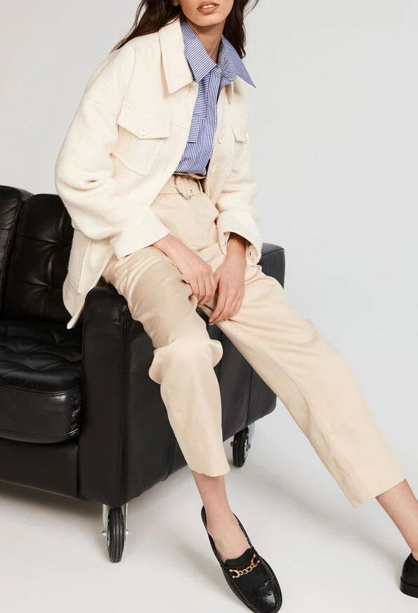 Other Claudie Pierlot Gerome Belted Cotton-Blend Twill Jacket Size XS / US 0-2 / IT 36-38 - 2 Thumbnail