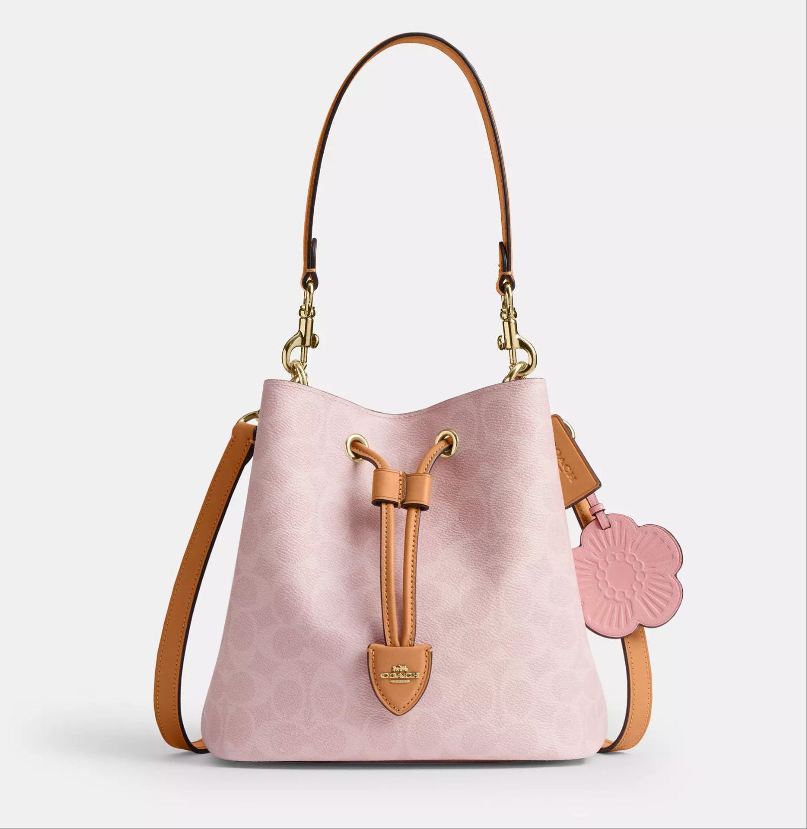 Coach Rowan Bucket Bag In Signature Canvas With Charms CEA23 Size ONE SIZE - 16 Thumbnail