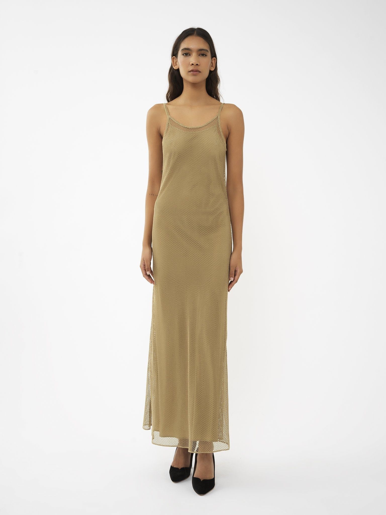 Chloe o1loc1c0325 CHC24 Dress in Safari Khaki Size S / US 4 / IT 40 - 2 Thumbnail