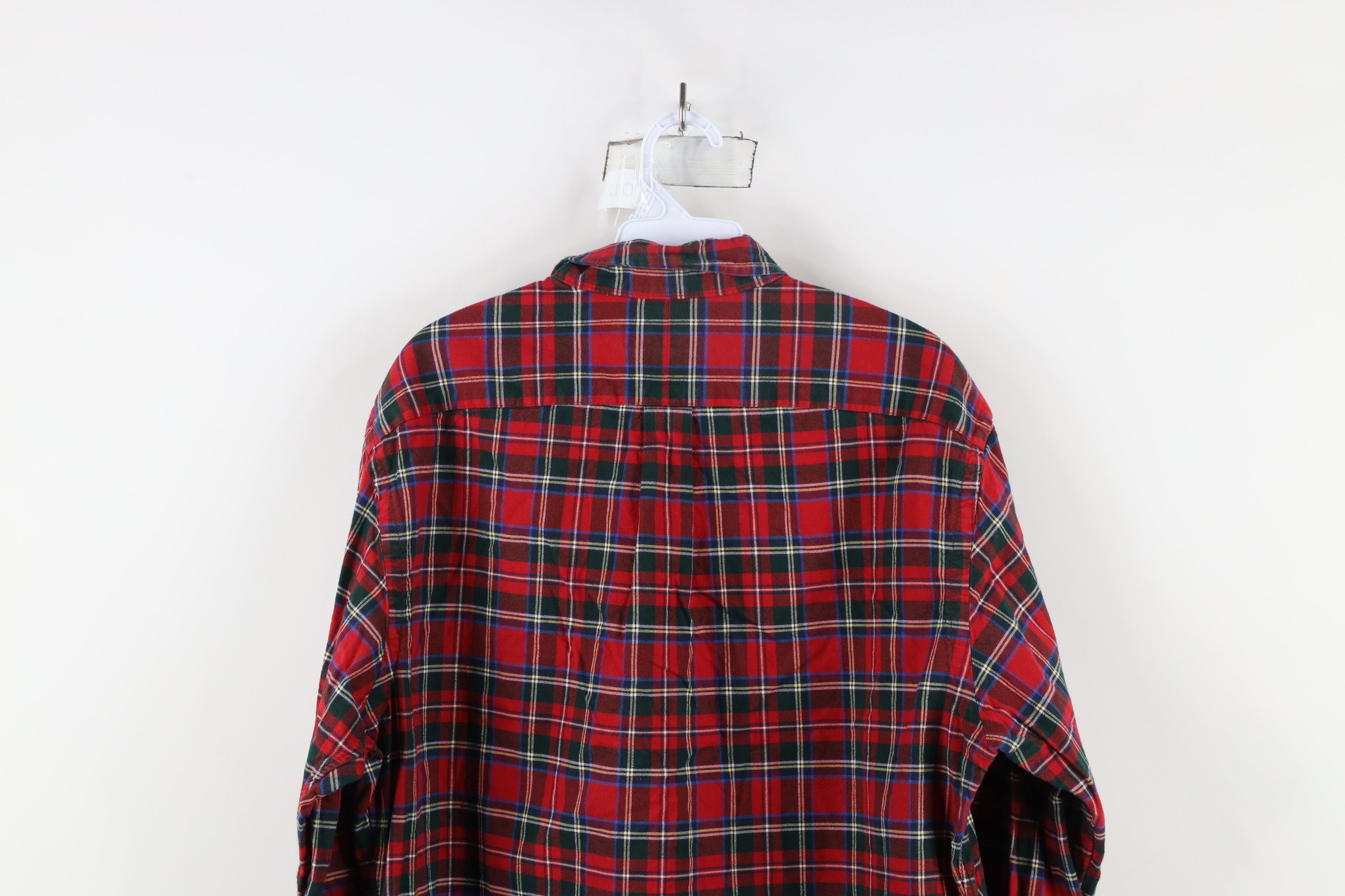 Ralph Lauren × Vintage Vintage Ralph Lauren Fit Collared Button Down Shirt Plaid Size US XL / EU 56 / 4 - 10 Thumbnail