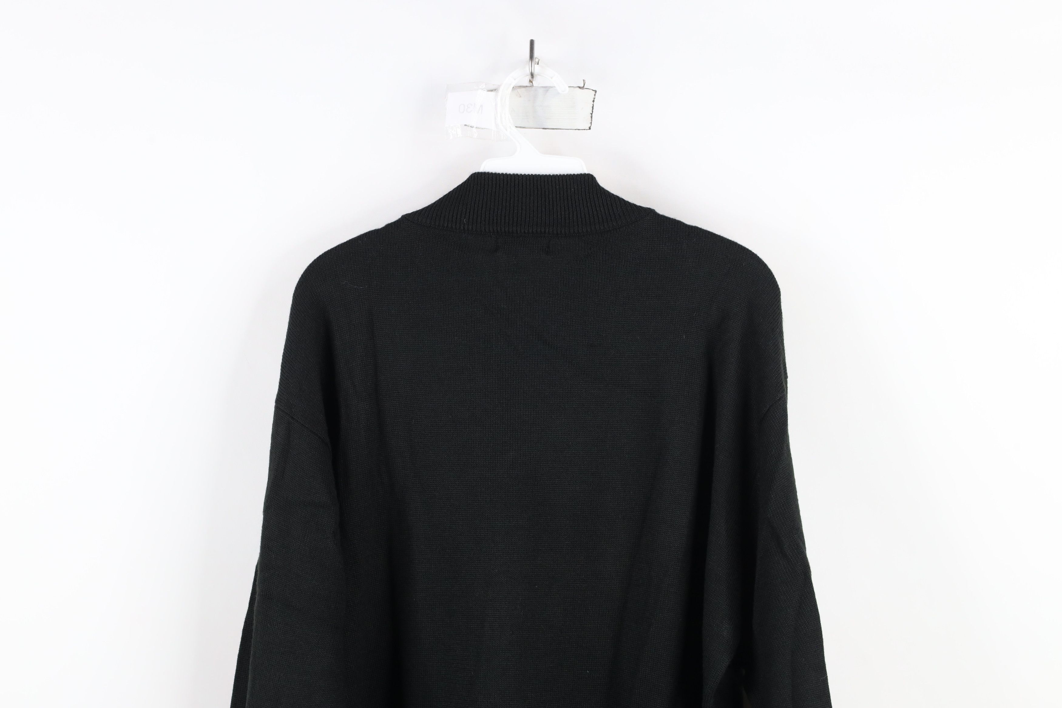 Vintage Vintage 90s Streetwear Patchwork Knit Crewneck Sweater Black Size US L / EU 52-54 / 3 - 10 Thumbnail