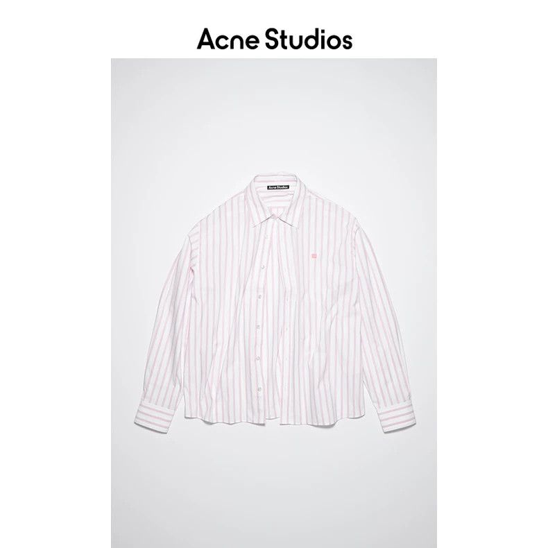 Acne Studios acne studios White and pink pointed-collar shirt Size US XS / EU 42 / 0 - 2 Thumbnail