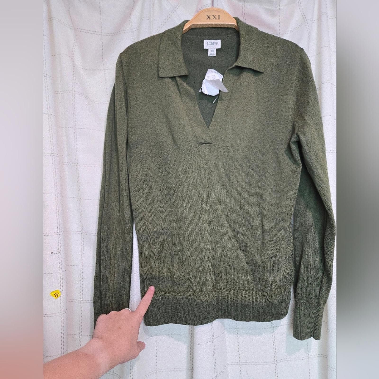 J.Crew J Crew Cotton Sweater Polo Size XS / US 0-2 / IT 36-38 - 2 Thumbnail