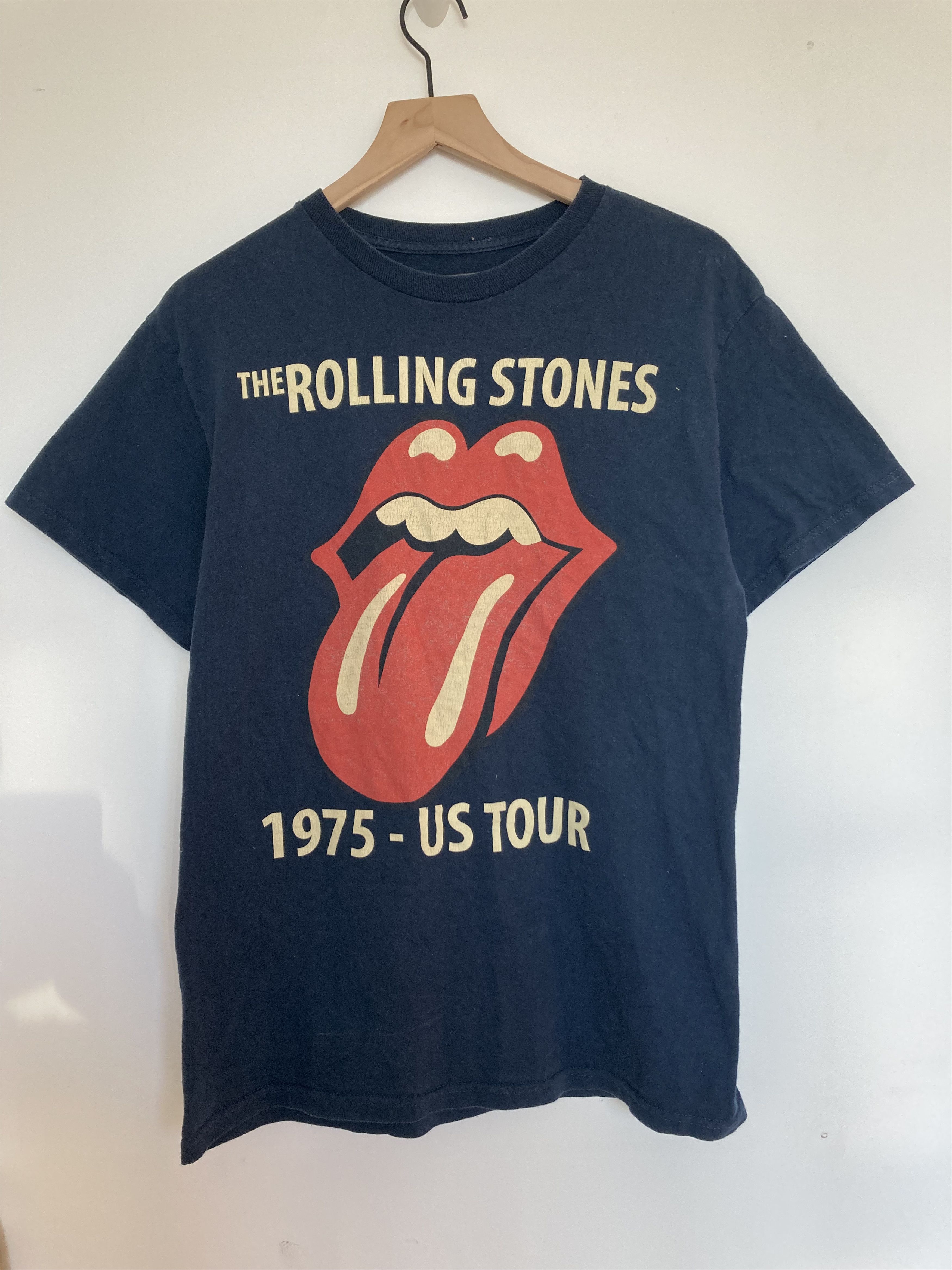 The Rolling Stones Rolling Stones 1975 US Tour Tongue Tee Medium M Size US M / EU 48-50 / 2 - 1 Thumbnail
