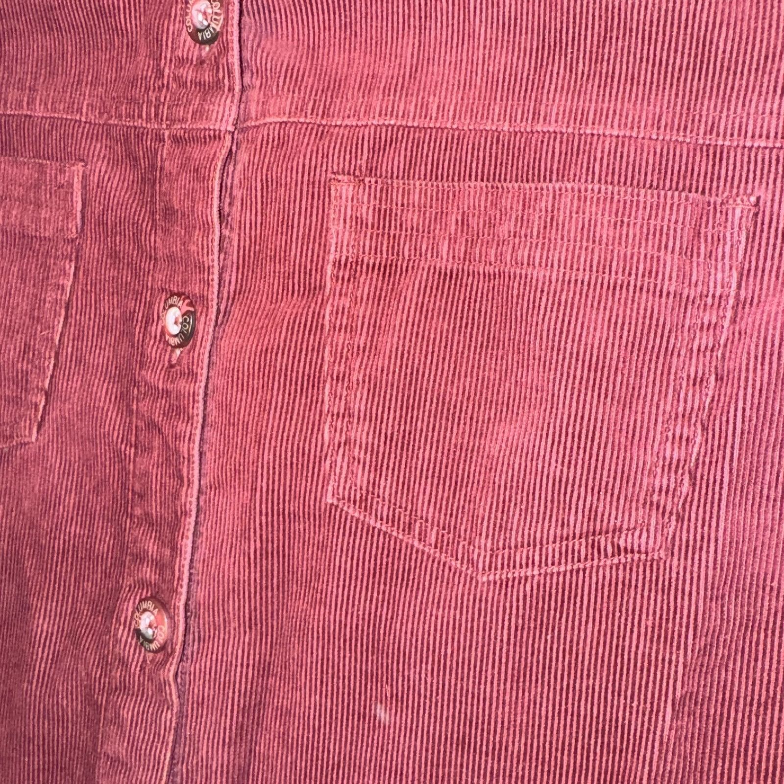 Columbia Columbia Womens Maroon Narrow Wale Corduroy Jacket - Large P Size L / US 10 / IT 46 - 4 Thumbnail