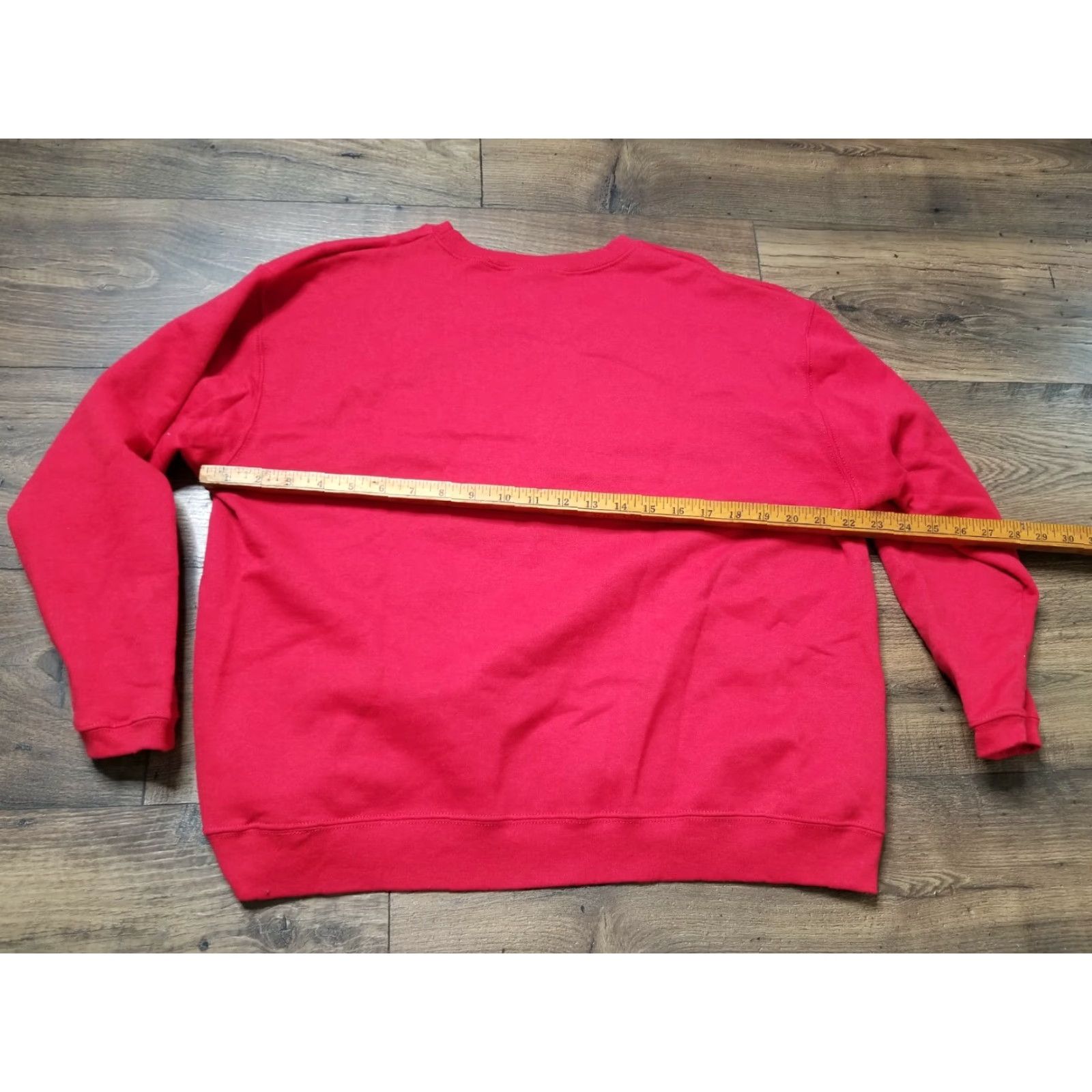 Hanes VINTAGE Hanes Stay Clean Red Crewneck Sweatshirt Womens L Size L / US 10 / IT 46 - 2 Thumbnail