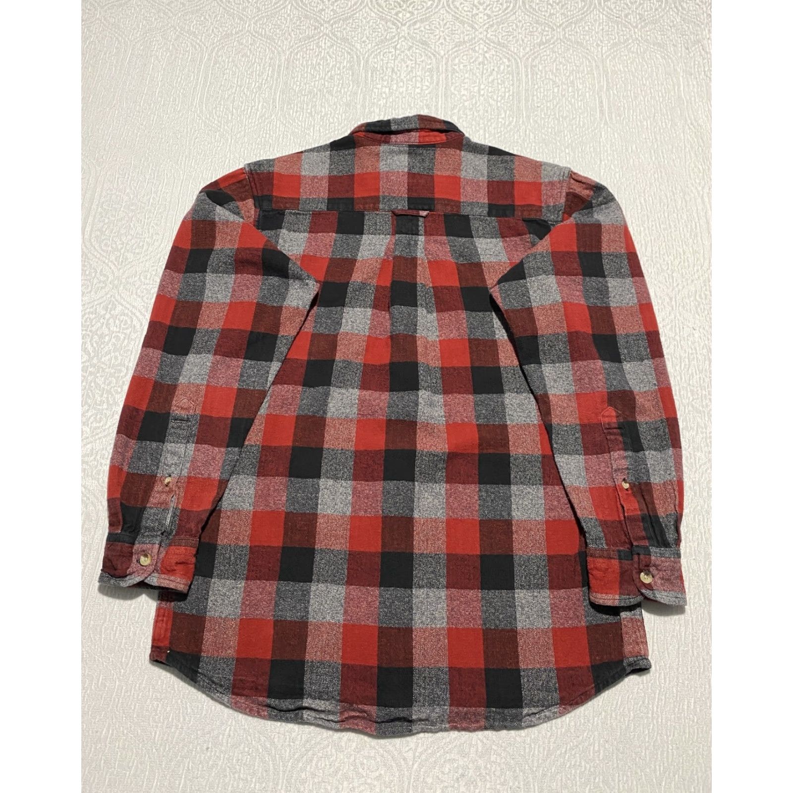 Vintage Red Head Shirt Mens Medium Plaid Flannel Button Down Outdoor Size US M / EU 48-50 / 2 - 2 Thumbnail