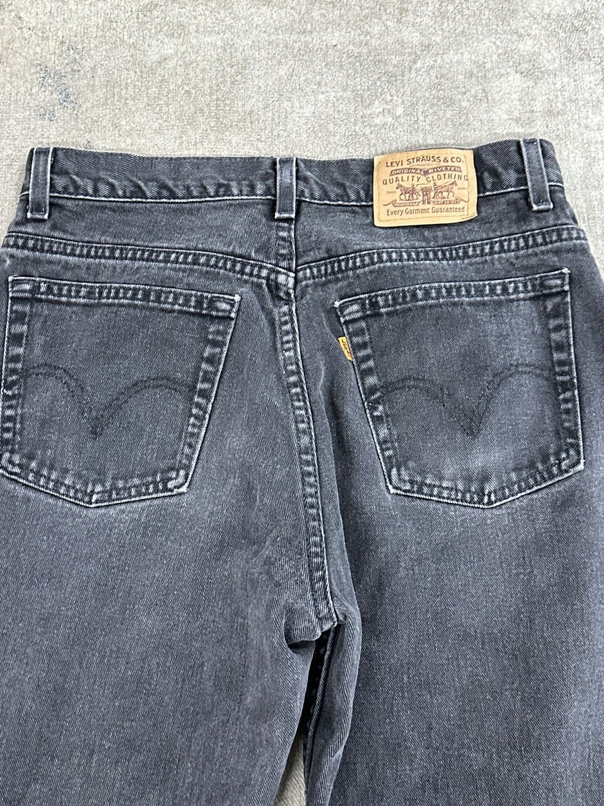 Levi's × Vintage Vintage 90s Levi’s Orange Tab Denim Black Jeans Size US 32 / EU 48 - 8 Thumbnail