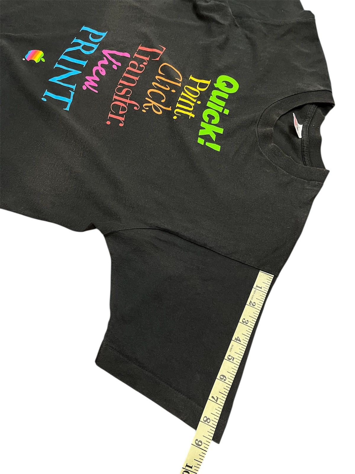 Apple VINTAGE APPLE RAINBOW COLOUR 90s x RARE FINDING Size US L / EU 52-54 / 3 - 5 Thumbnail